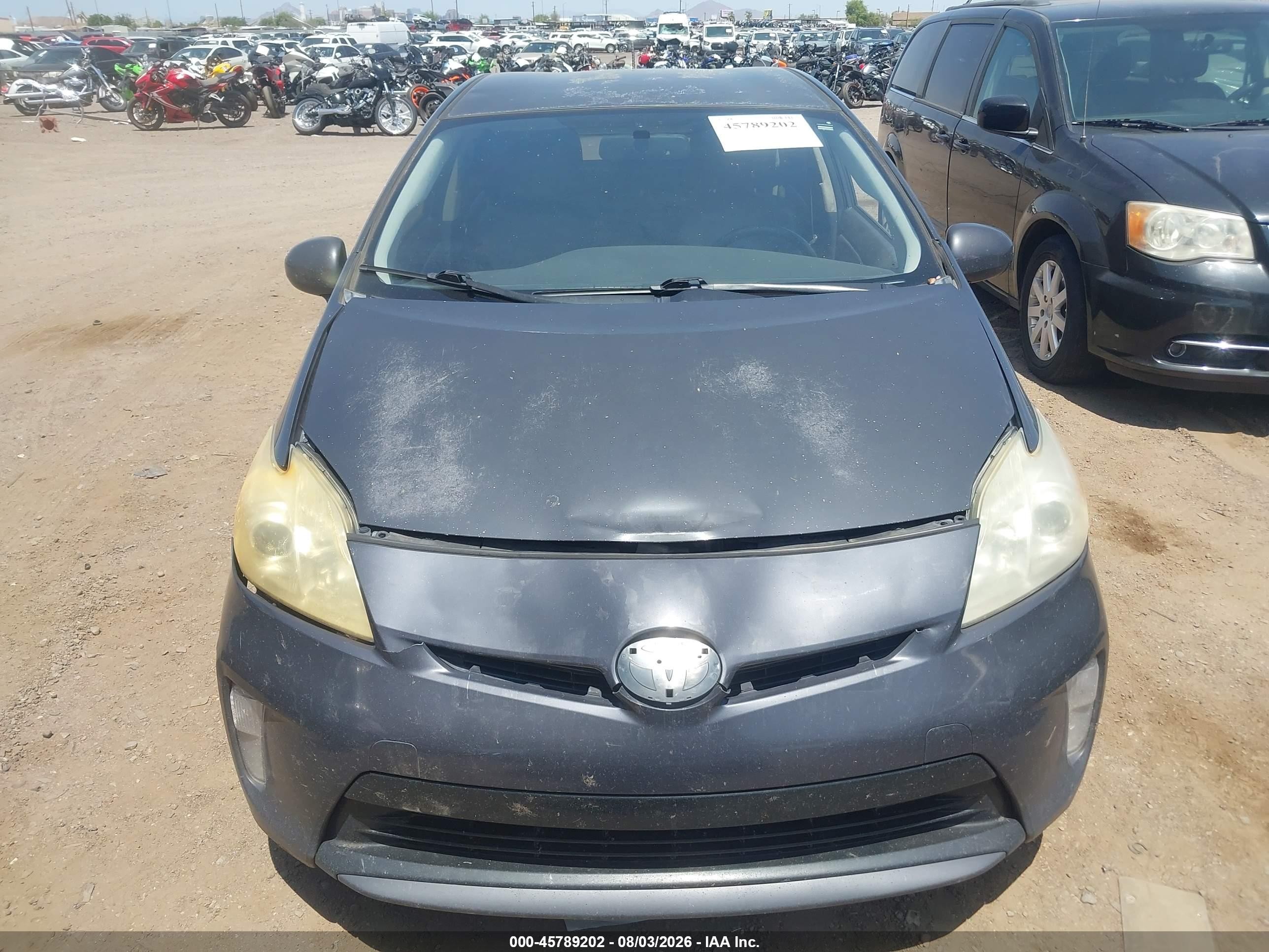 2012 Toyota Prius Four Black vin: JTDKN3DU7C1499015