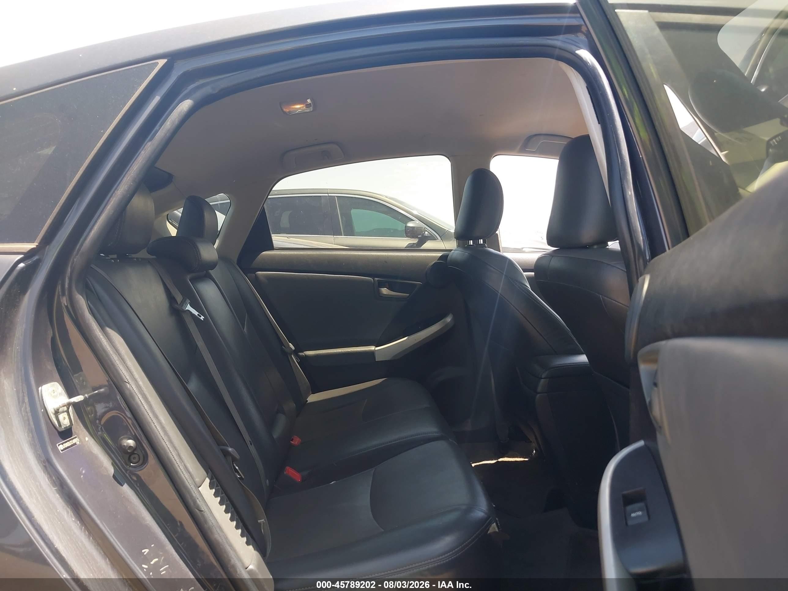 2012 Toyota Prius Four Black vin: JTDKN3DU7C1499015