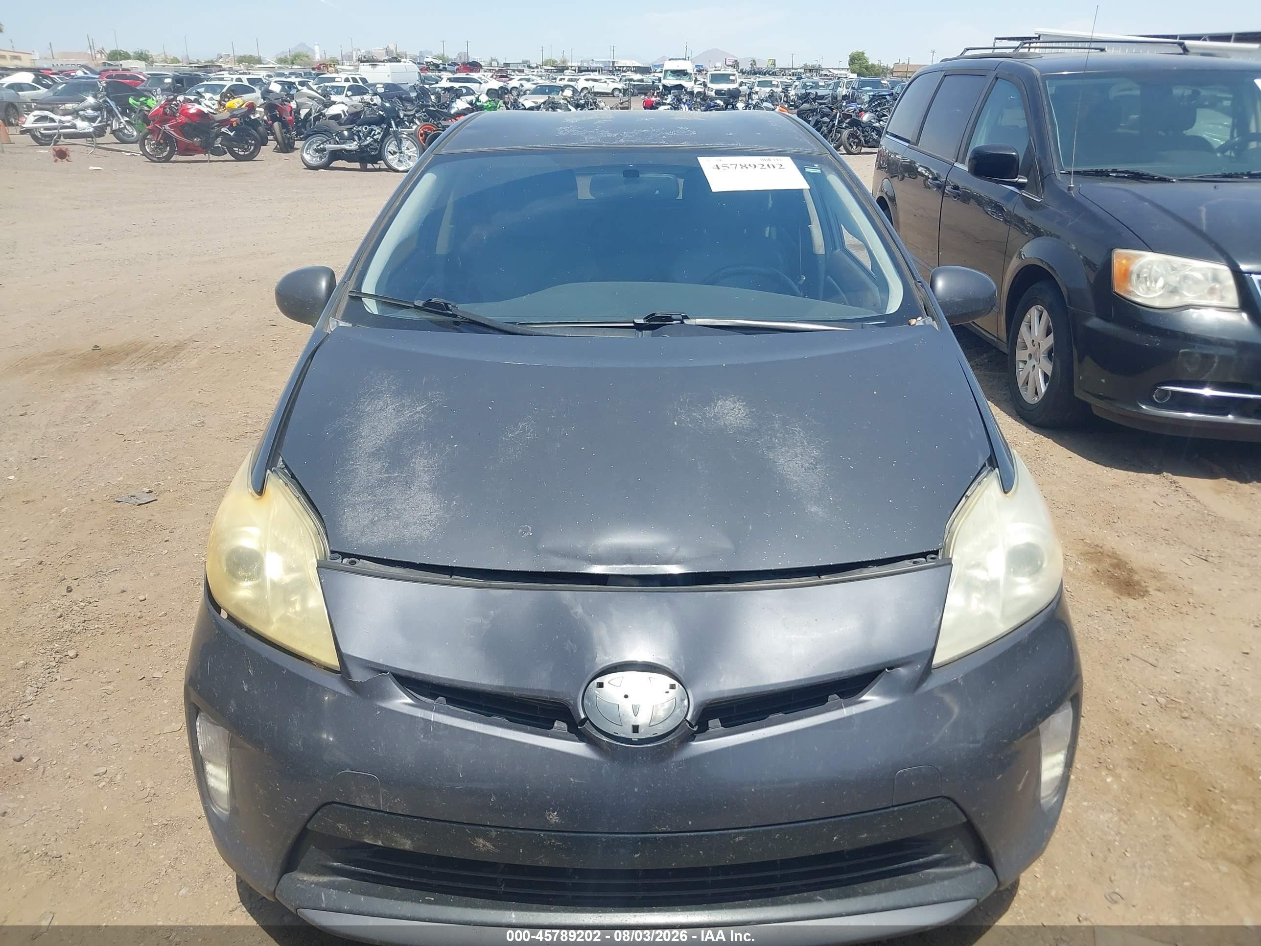 2012 Toyota Prius Four Black vin: JTDKN3DU7C1499015