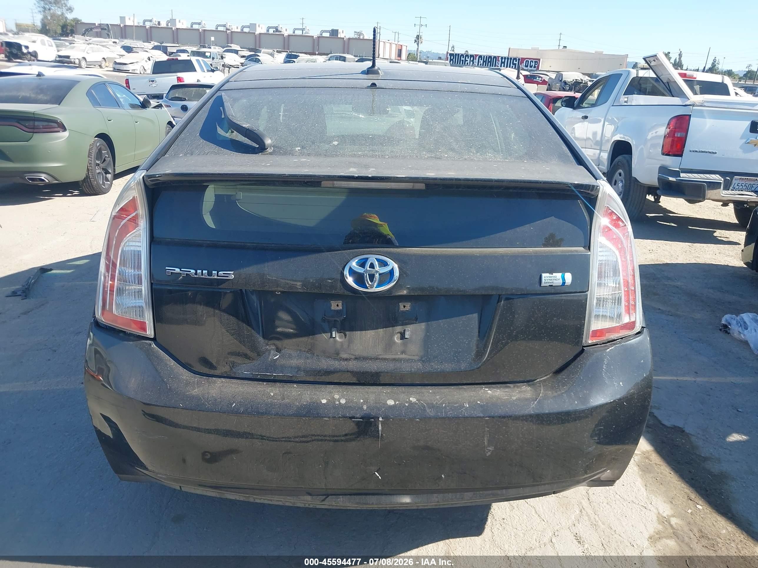 2012 Toyota Prius Three Black vin: JTDKN3DU7C1514225