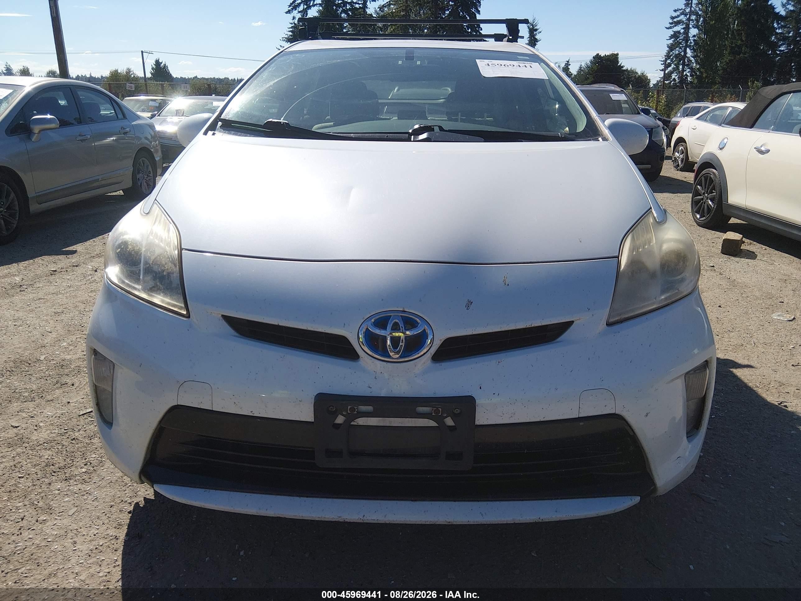 2012 Toyota Prius Two White vin: JTDKN3DU7C1519764