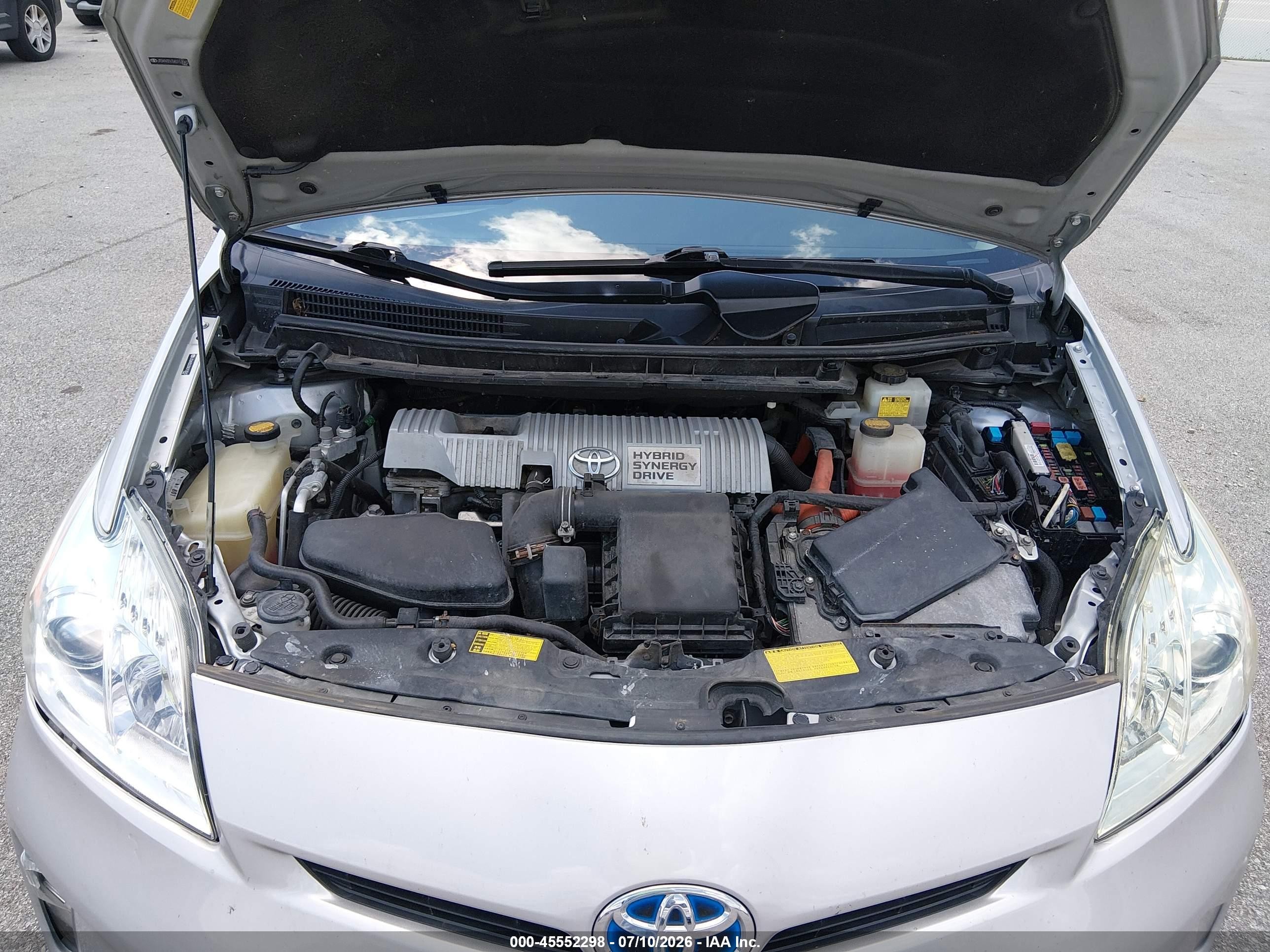 2012 Toyota Prius Two Silver vin: JTDKN3DU7C1527993