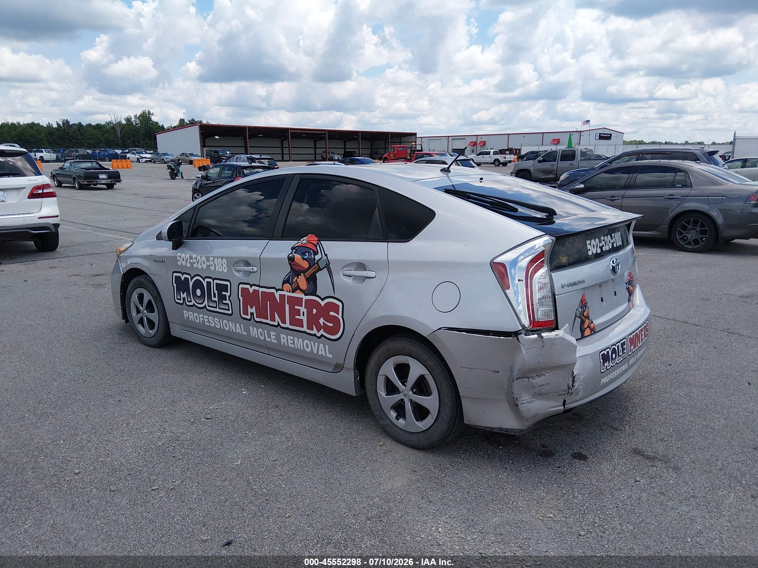 2012 Toyota Prius Two Silver vin: JTDKN3DU7C1527993