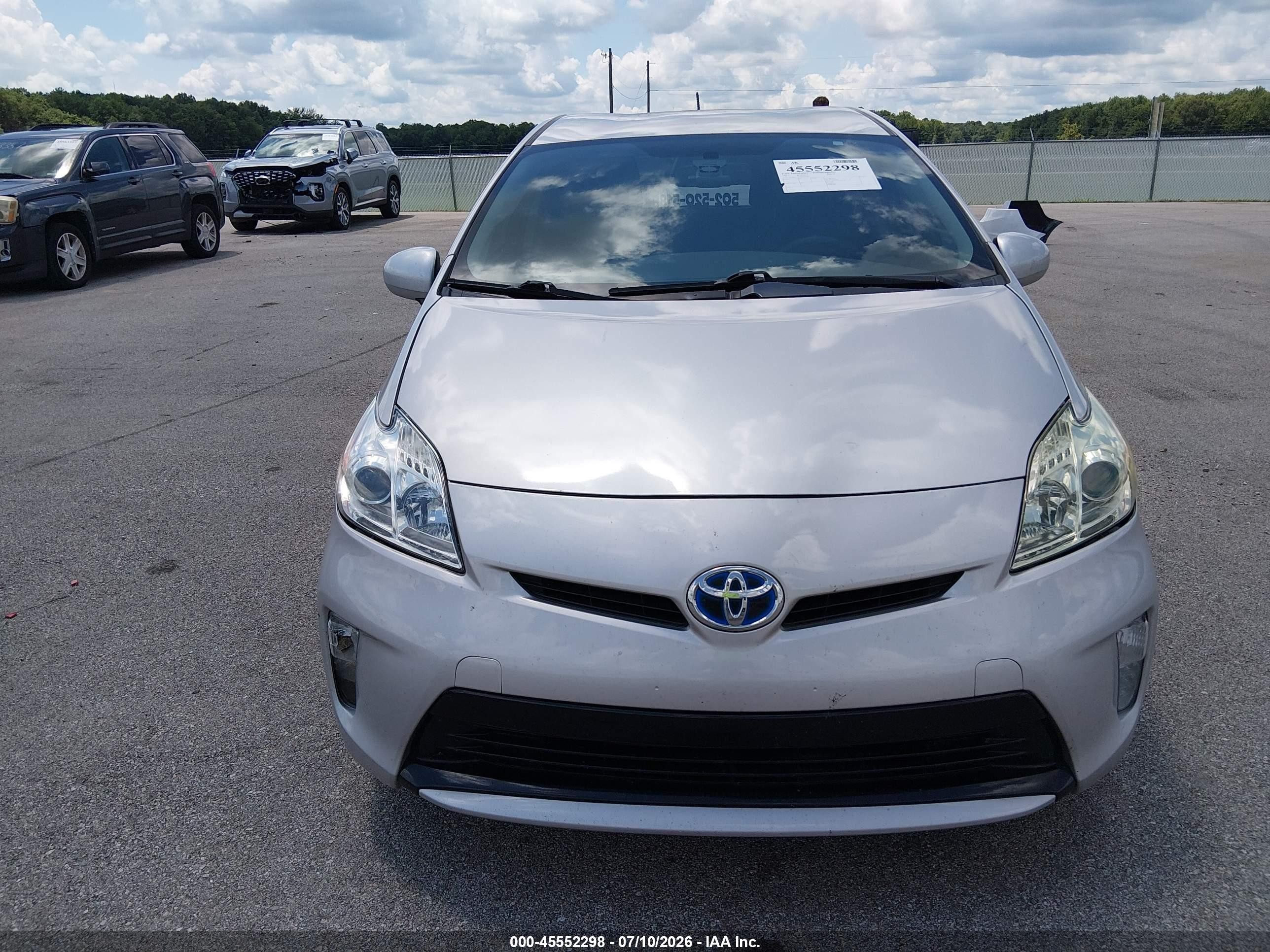 2012 Toyota Prius Two Silver vin: JTDKN3DU7C1527993