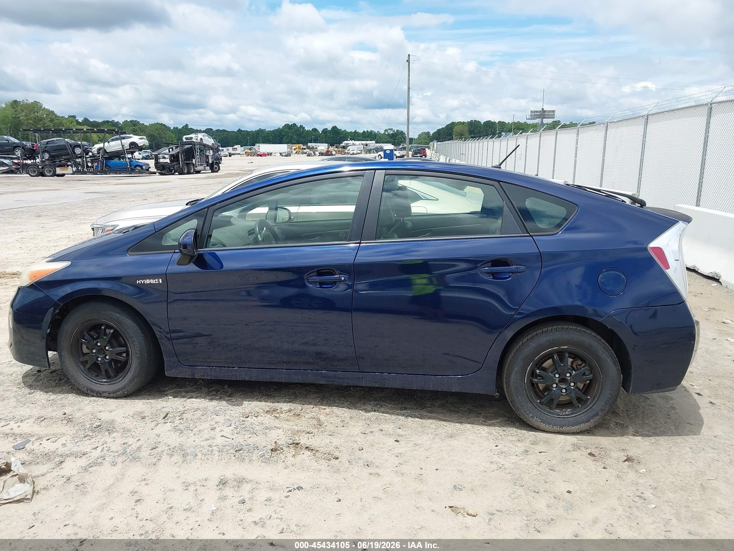 2012 Toyota Prius Two Blue vin: JTDKN3DU7C1528223