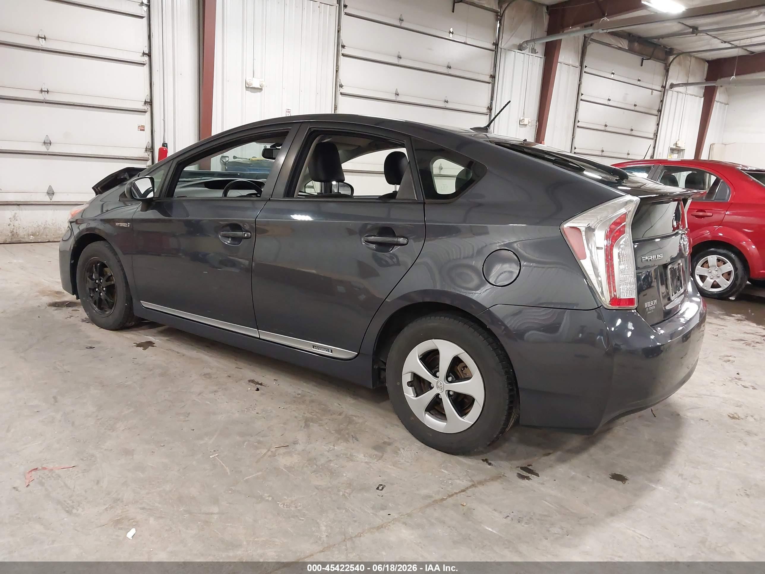 2012 Toyota Prius Four Gray vin: JTDKN3DU7C1545233