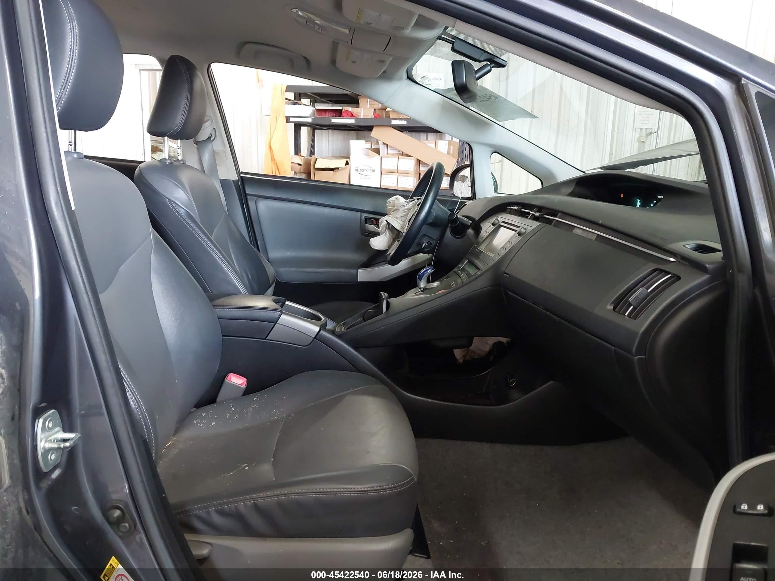 2012 Toyota Prius Four Gray vin: JTDKN3DU7C1545233