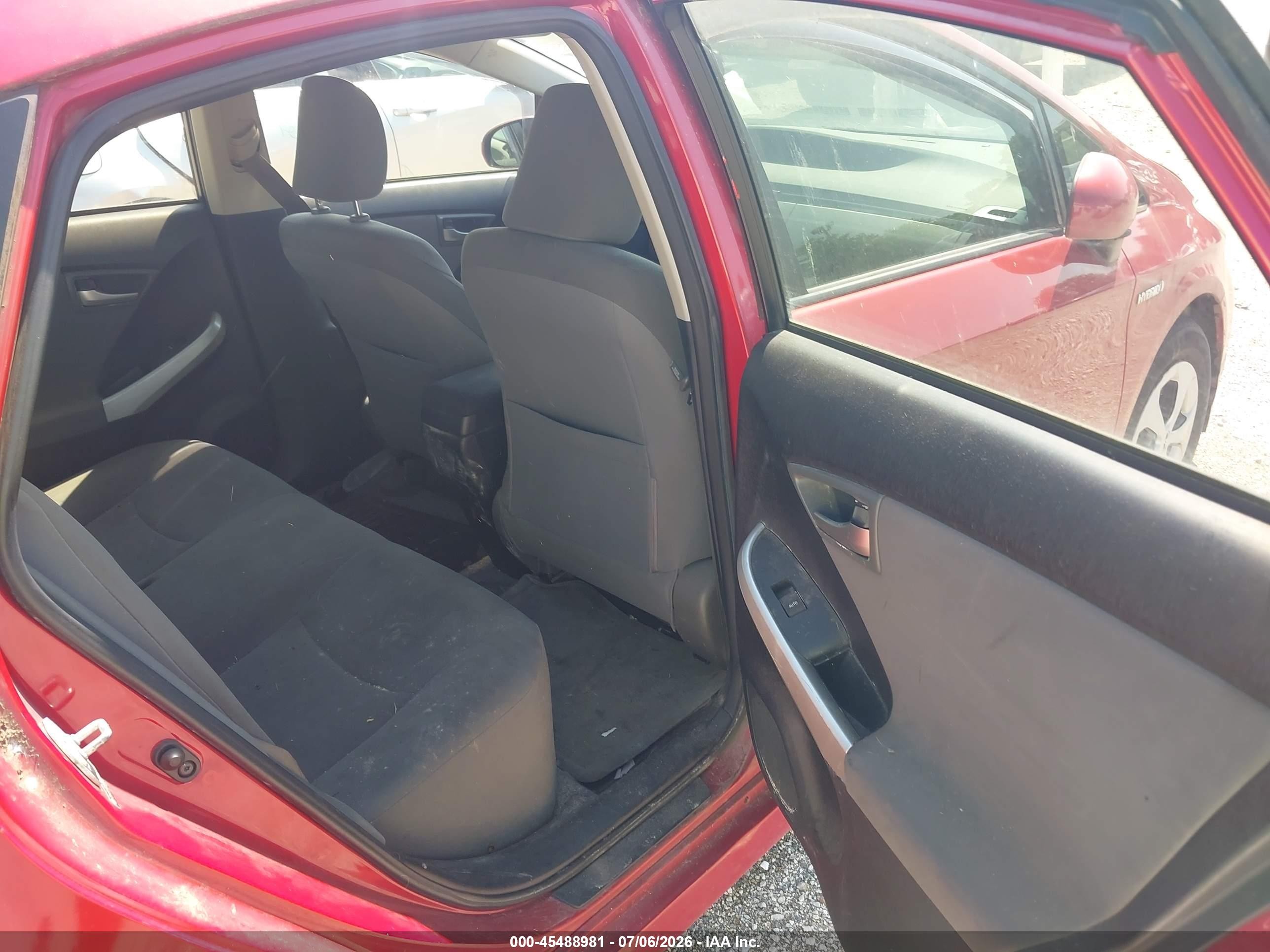 2012 Toyota Prius Two Red vin: JTDKN3DU7C1559696