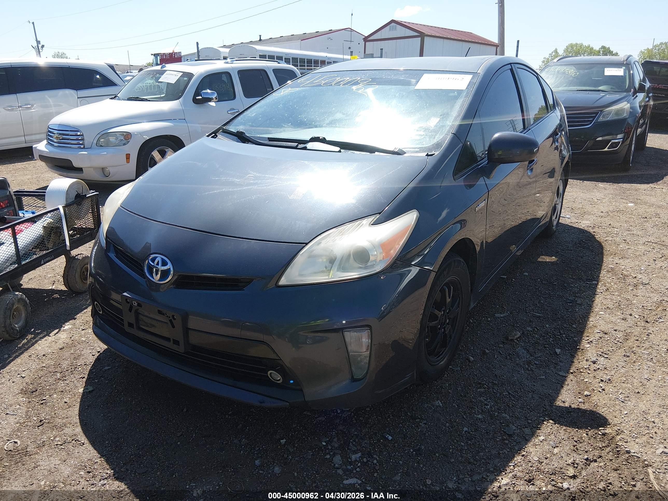 2012 Toyota Prius Two Gray vin: JTDKN3DU7C1585599