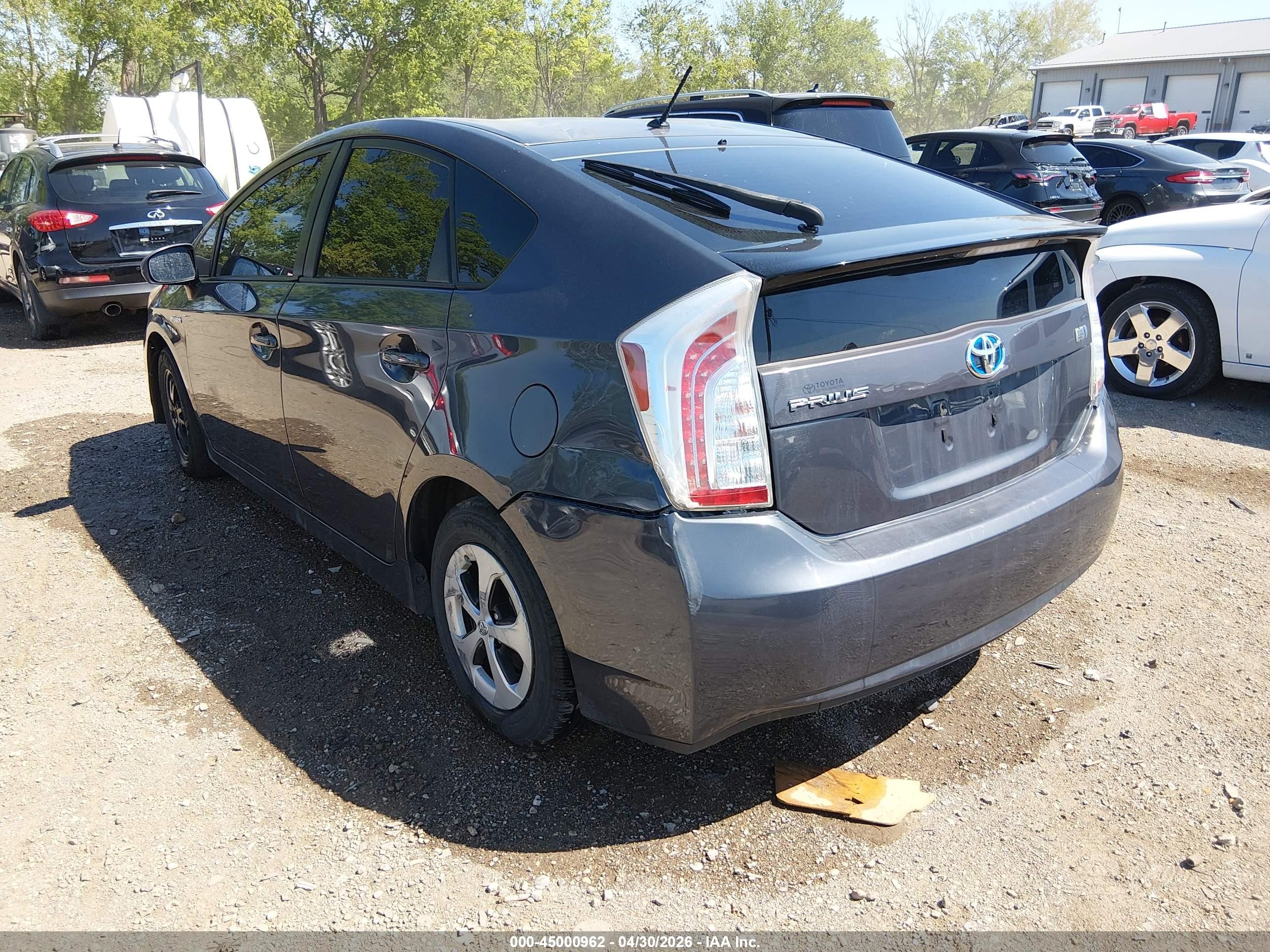 2012 Toyota Prius Two Gray vin: JTDKN3DU7C1585599