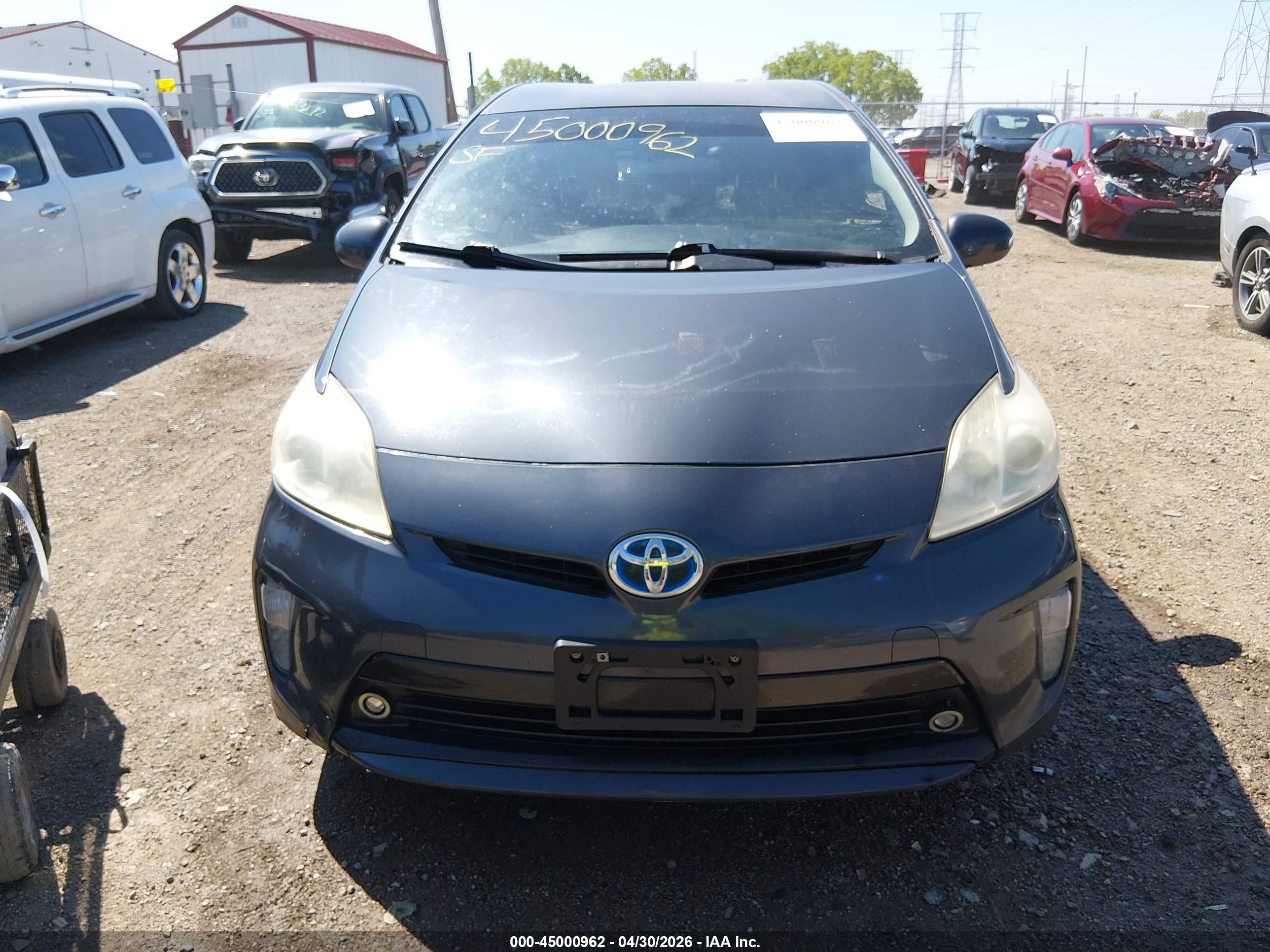 2012 Toyota Prius Two Gray vin: JTDKN3DU7C1585599
