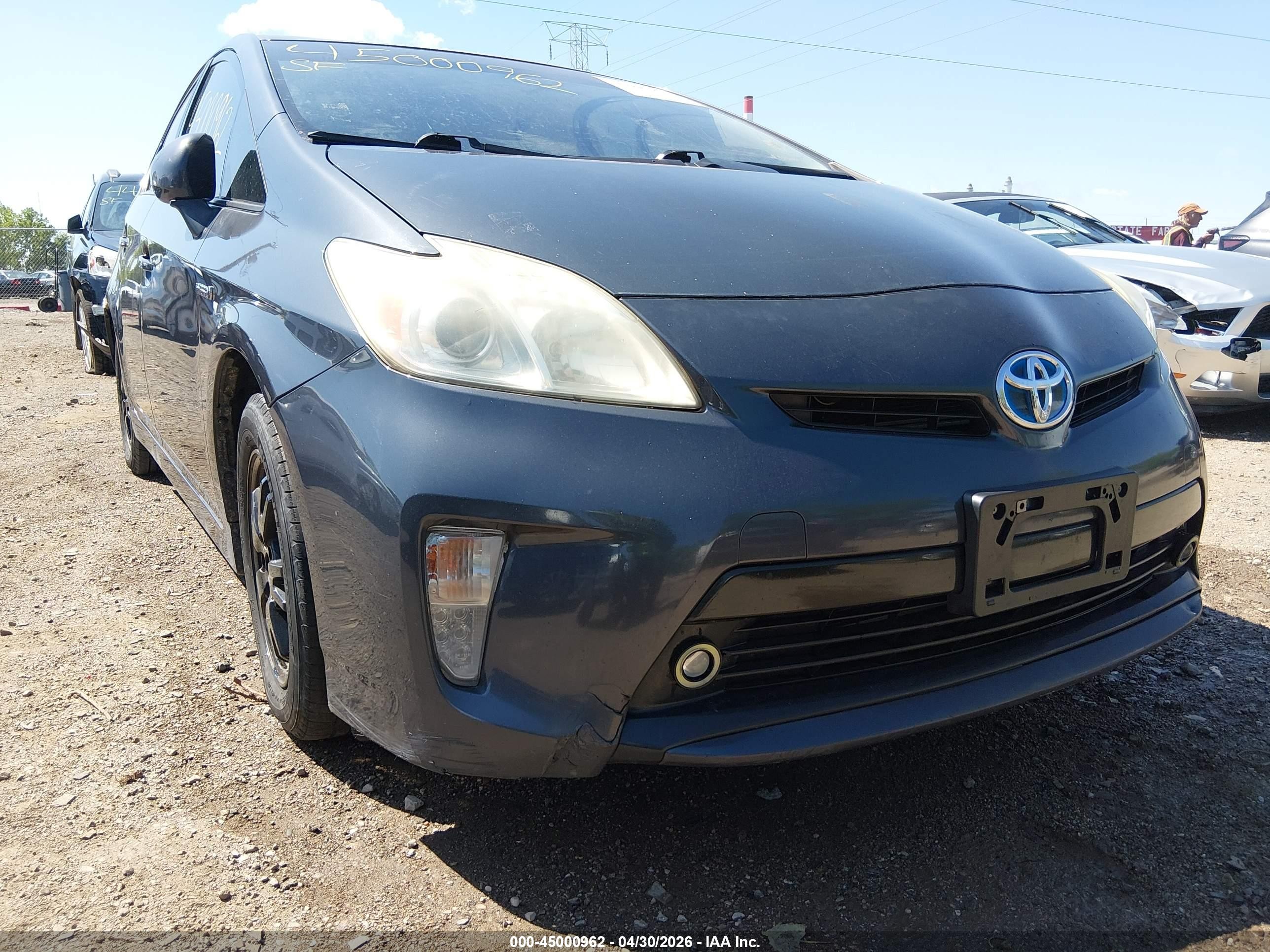 2012 Toyota Prius Two Gray vin: JTDKN3DU7C1585599