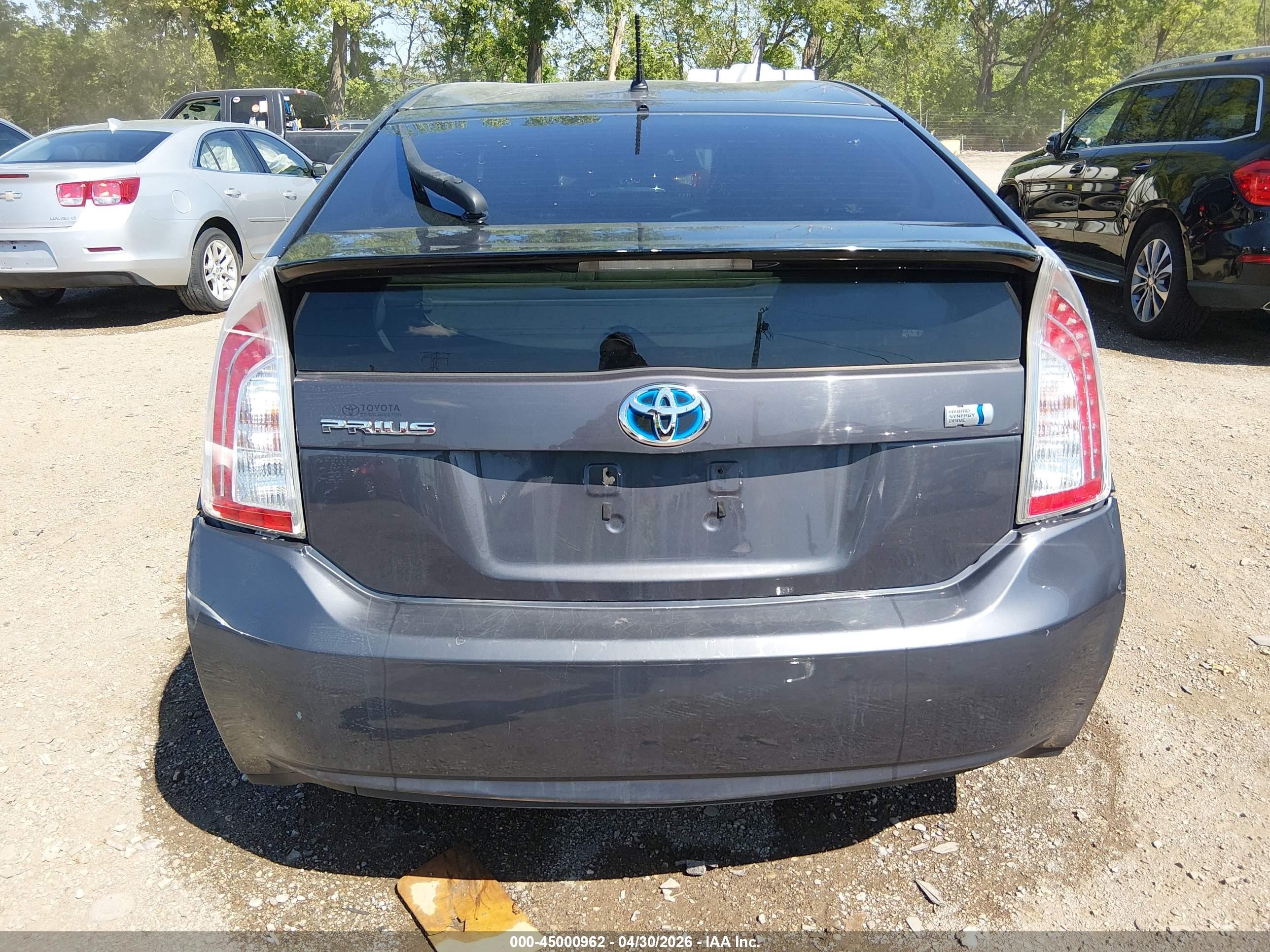 2012 Toyota Prius Two Gray vin: JTDKN3DU7C1585599