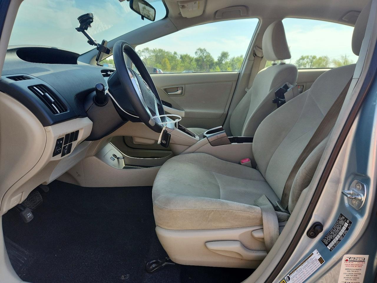 2012 Toyota Prius Two Turquoise vin: JTDKN3DU7C5410875