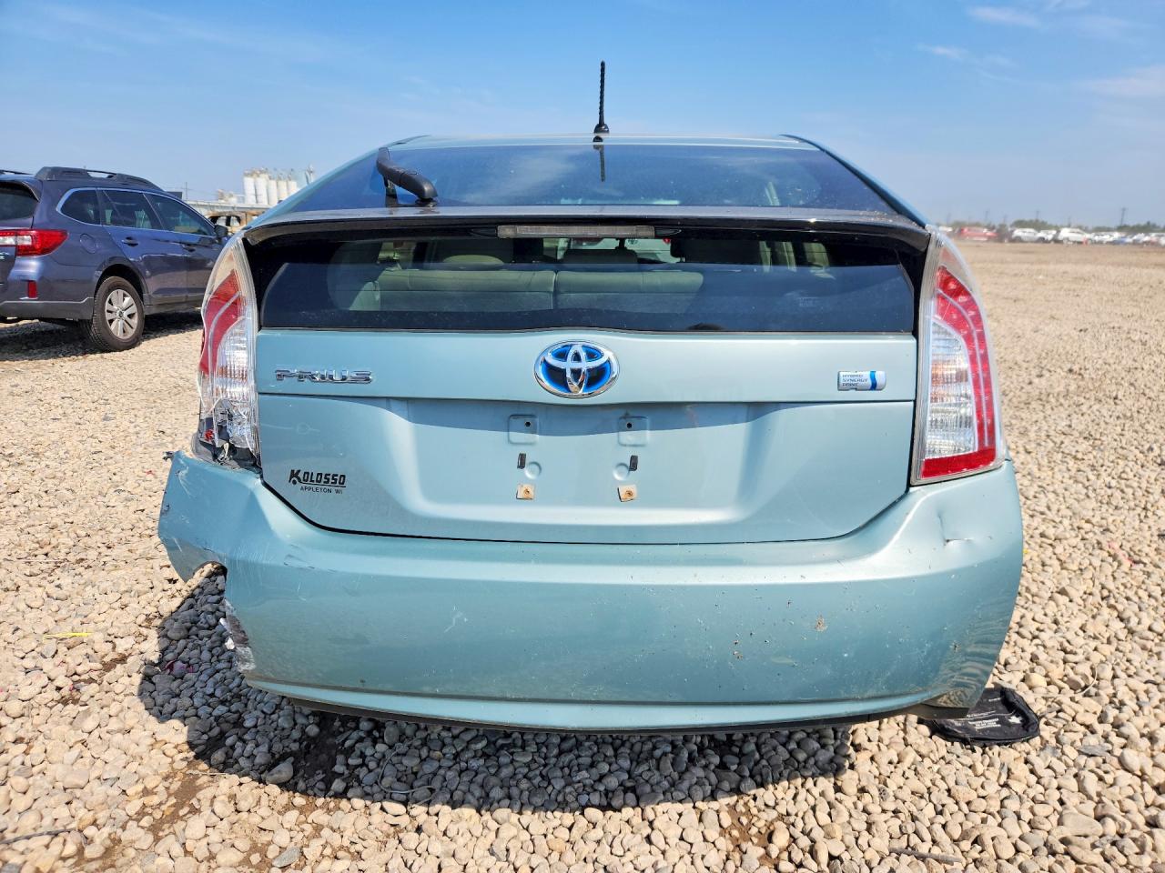 2012 Toyota Prius Two Turquoise vin: JTDKN3DU7C5410875