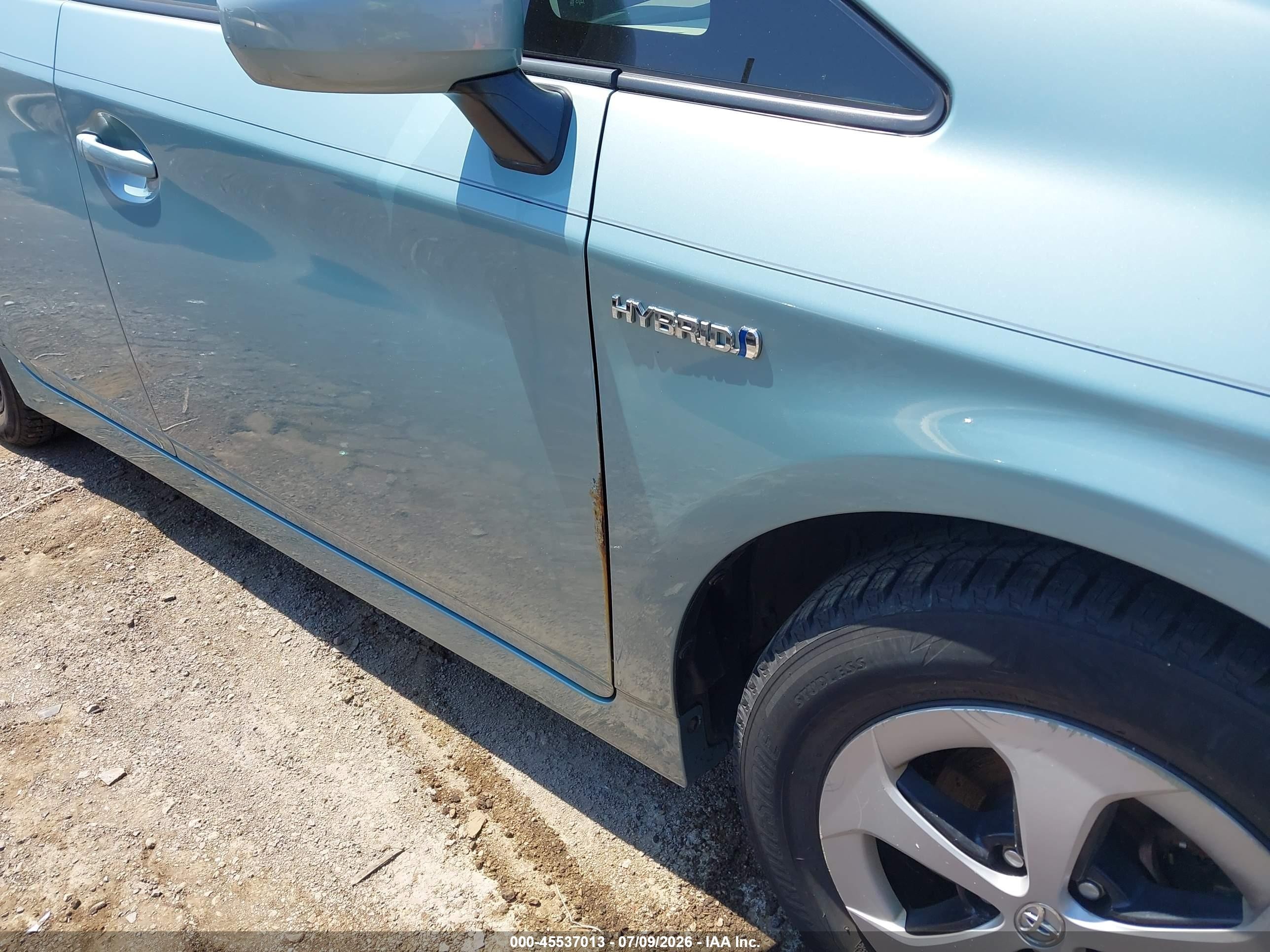 2012 Toyota Prius Two Teal vin: JTDKN3DU7C5454617
