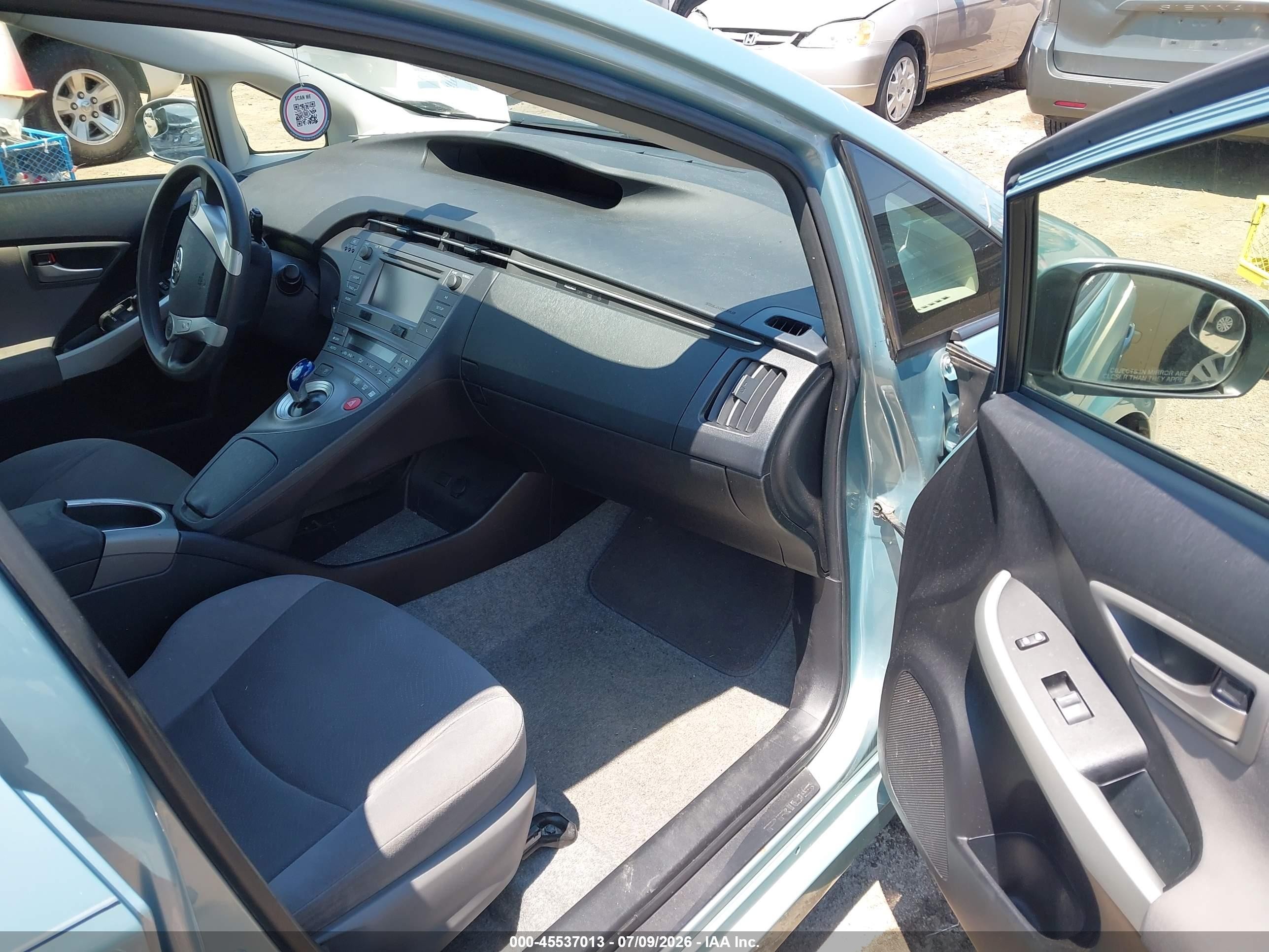 2012 Toyota Prius Two Teal vin: JTDKN3DU7C5454617