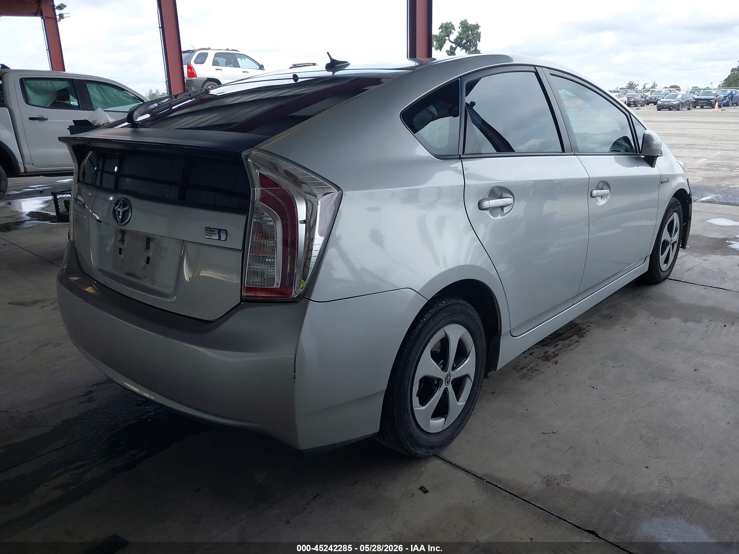 2012 Toyota Prius Four Silver vin: JTDKN3DU7C5455167