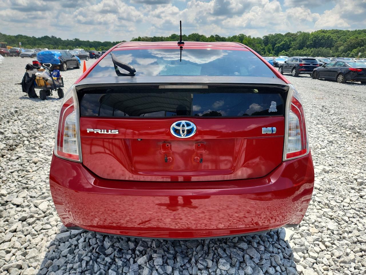 2012 Toyota Prius Three Red vin: JTDKN3DU7C5466010