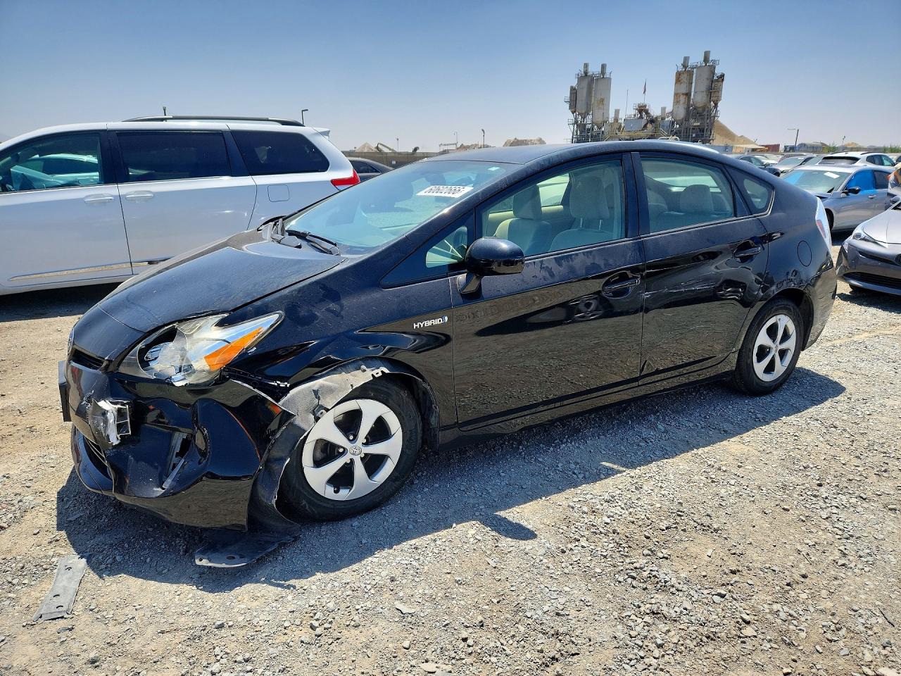 2012 Toyota Prius Two Black vin: JTDKN3DU7C5470140