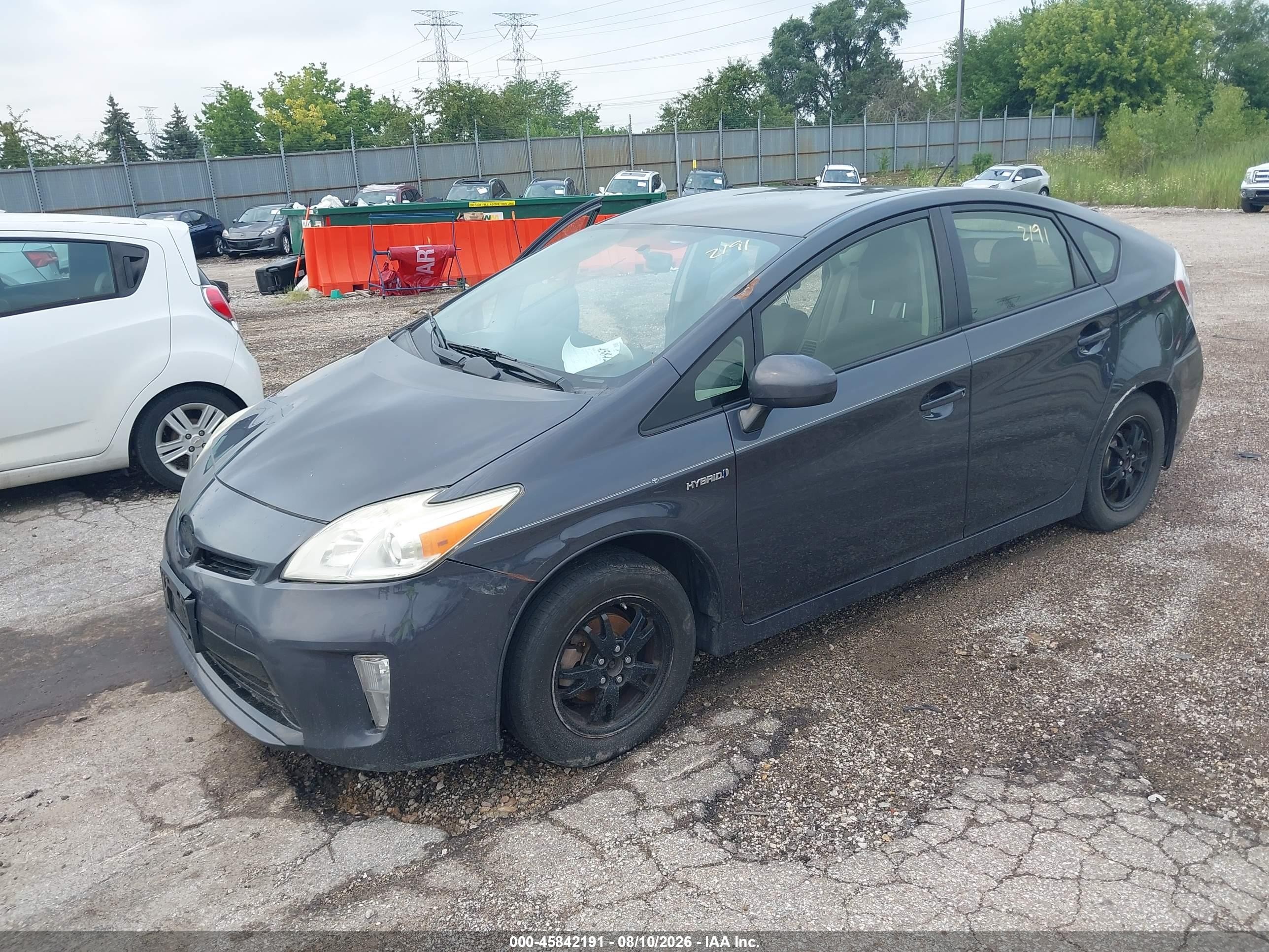 2012 Toyota Prius Two Gray vin: JTDKN3DU7C5477184