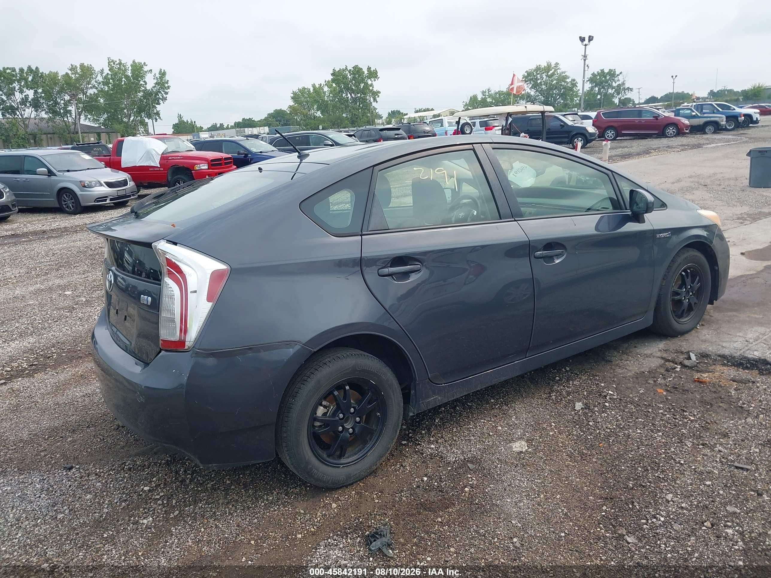 2012 Toyota Prius Two Gray vin: JTDKN3DU7C5477184