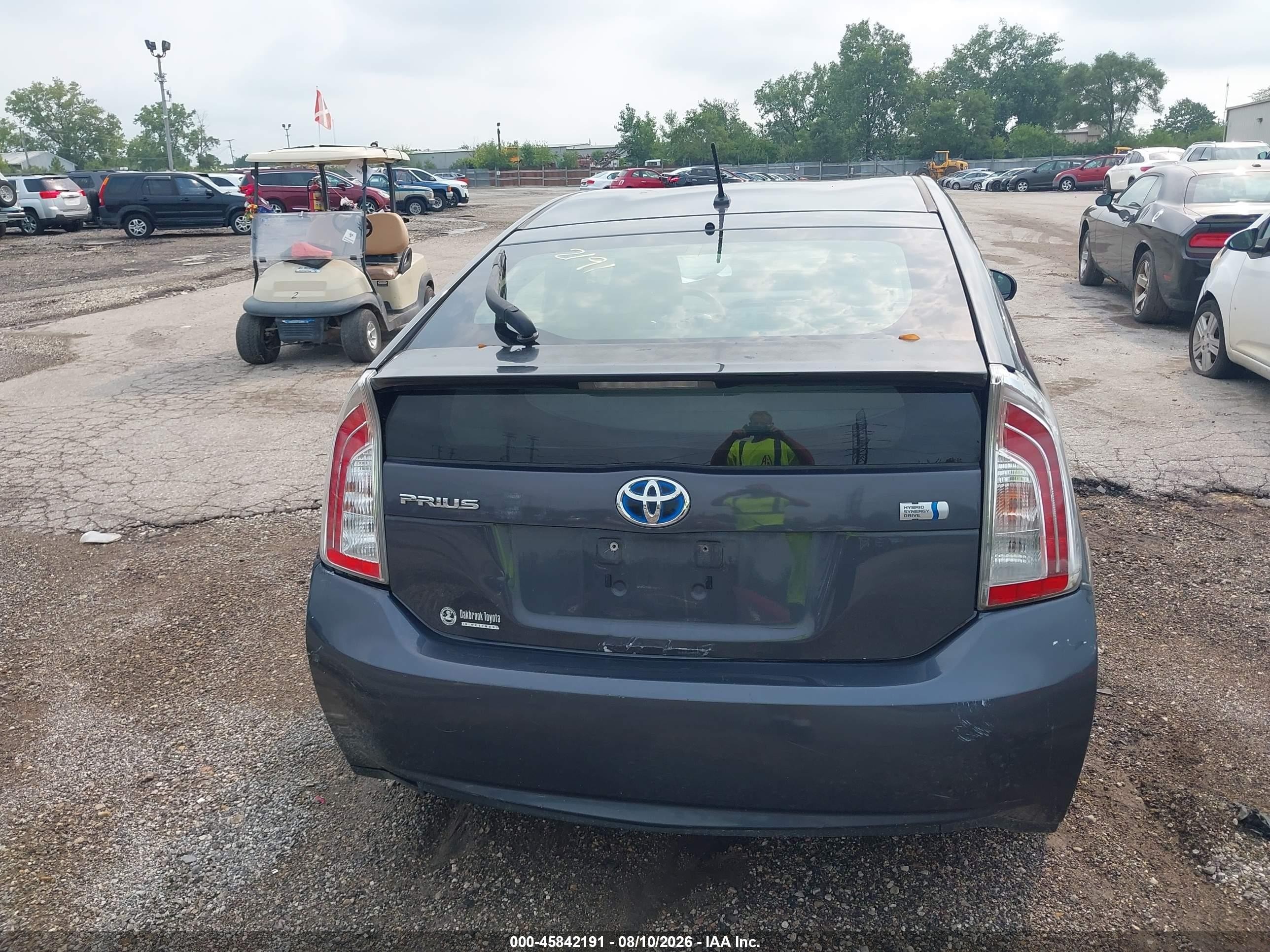 2012 Toyota Prius Two Gray vin: JTDKN3DU7C5477184