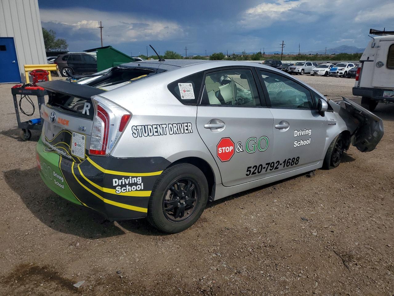2012 Toyota Prius One Silver vin: JTDKN3DU7C5477461