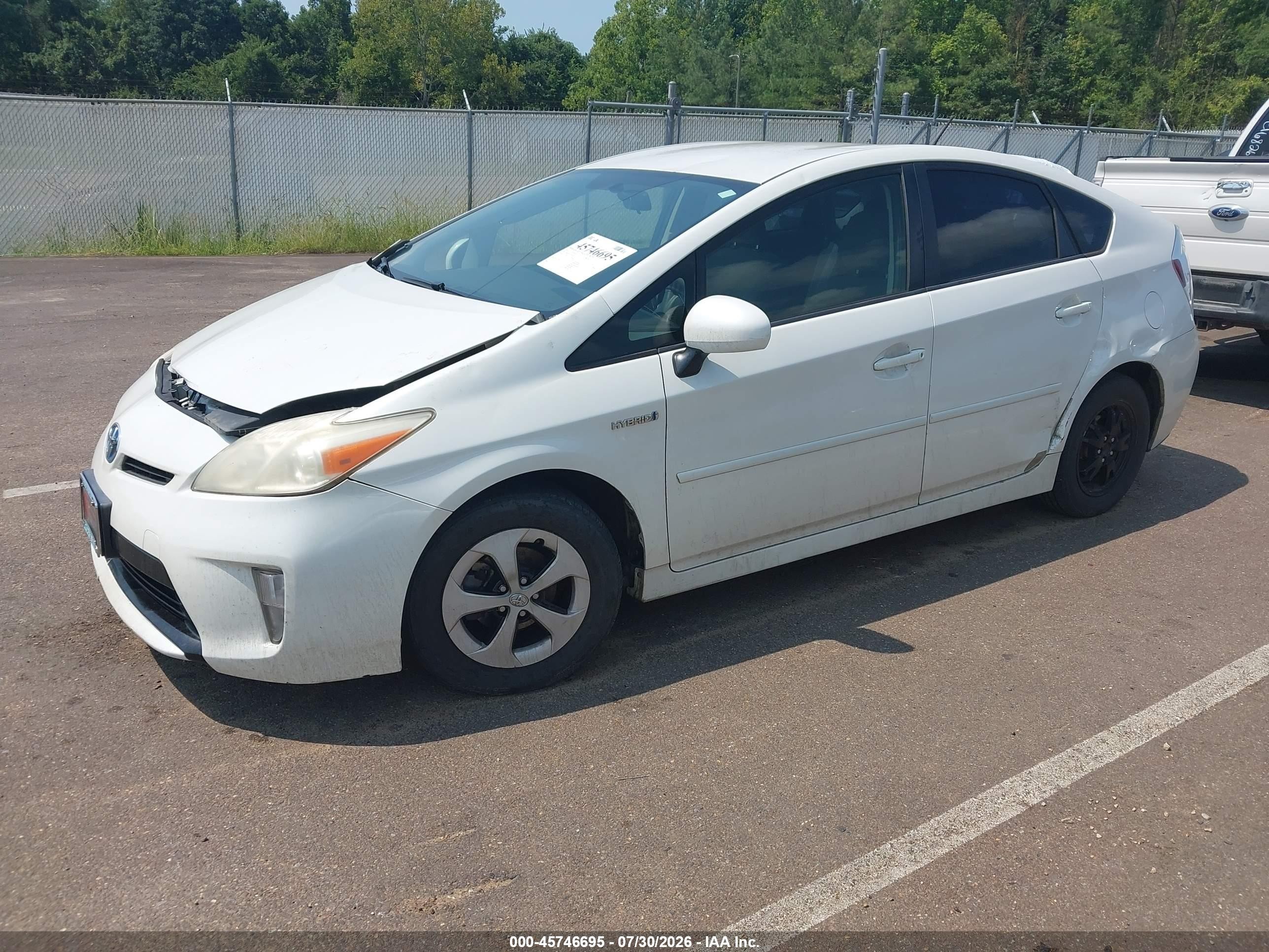 2012 Toyota Prius Three White vin: JTDKN3DU7C5483759