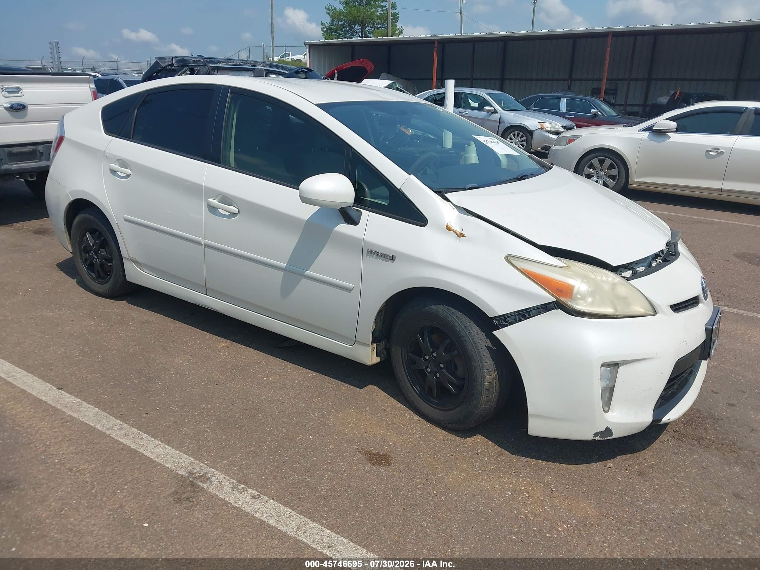 2012 Toyota Prius Three White vin: JTDKN3DU7C5483759