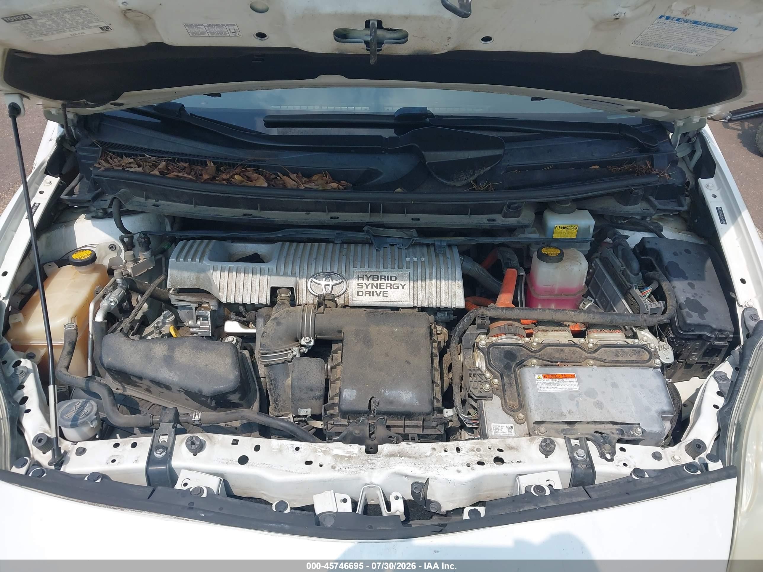 2012 Toyota Prius Three White vin: JTDKN3DU7C5483759