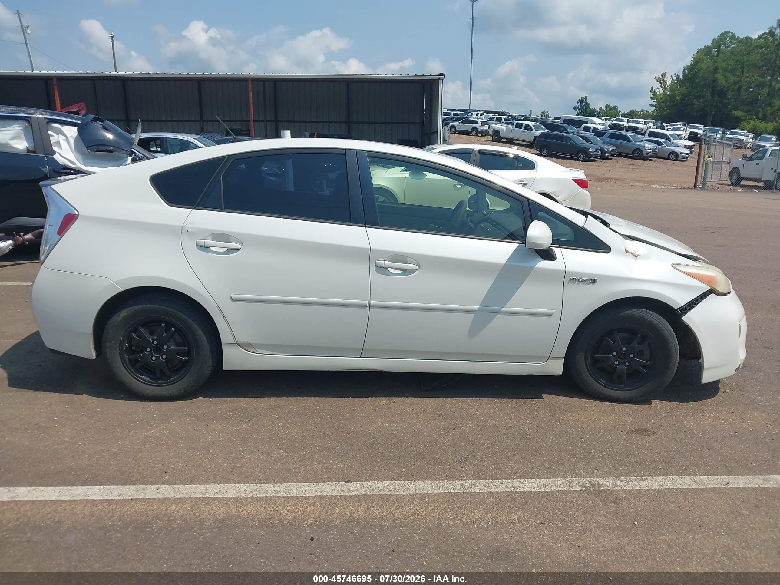 2012 Toyota Prius Three White vin: JTDKN3DU7C5483759