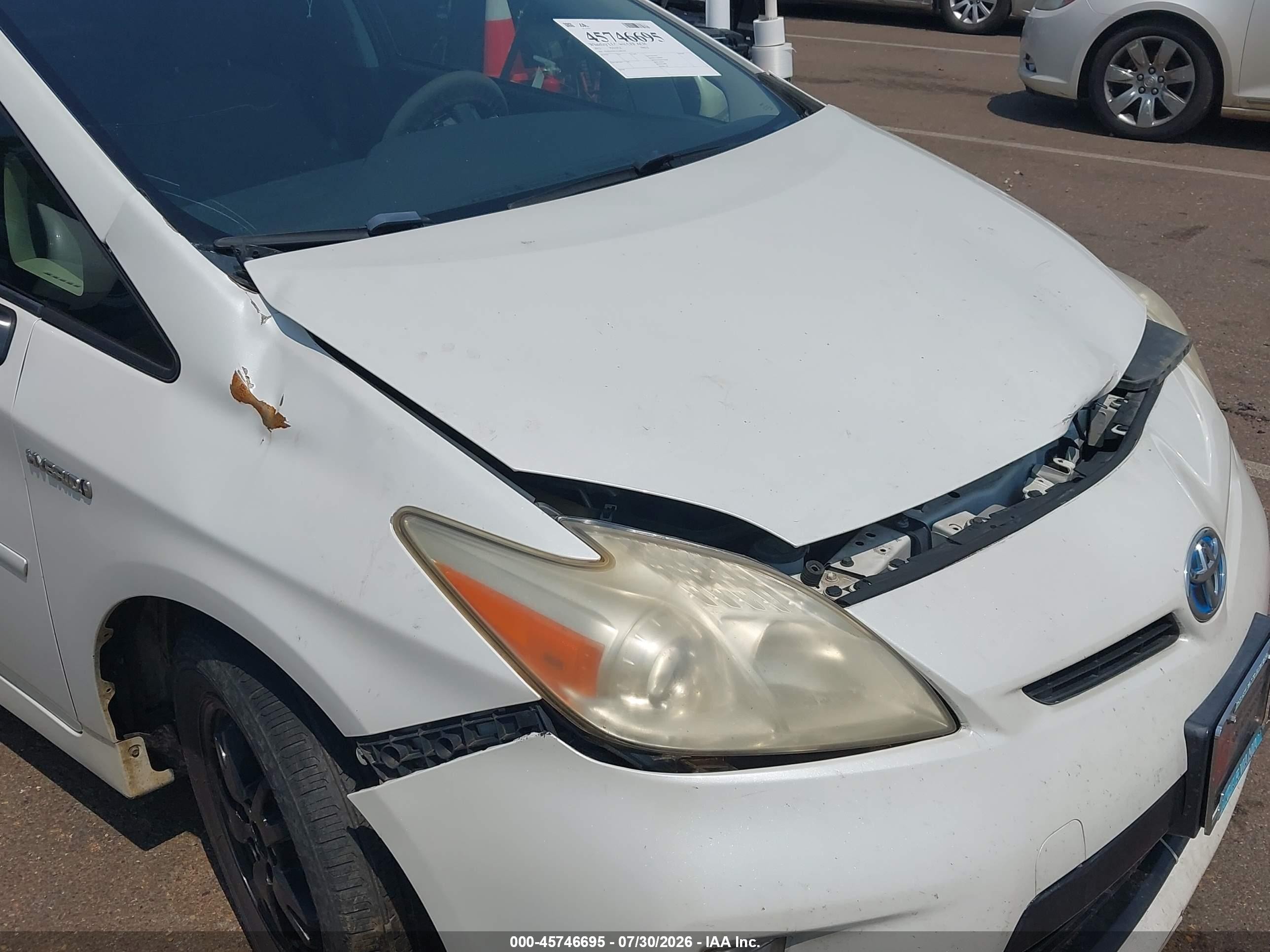 2012 Toyota Prius Three White vin: JTDKN3DU7C5483759