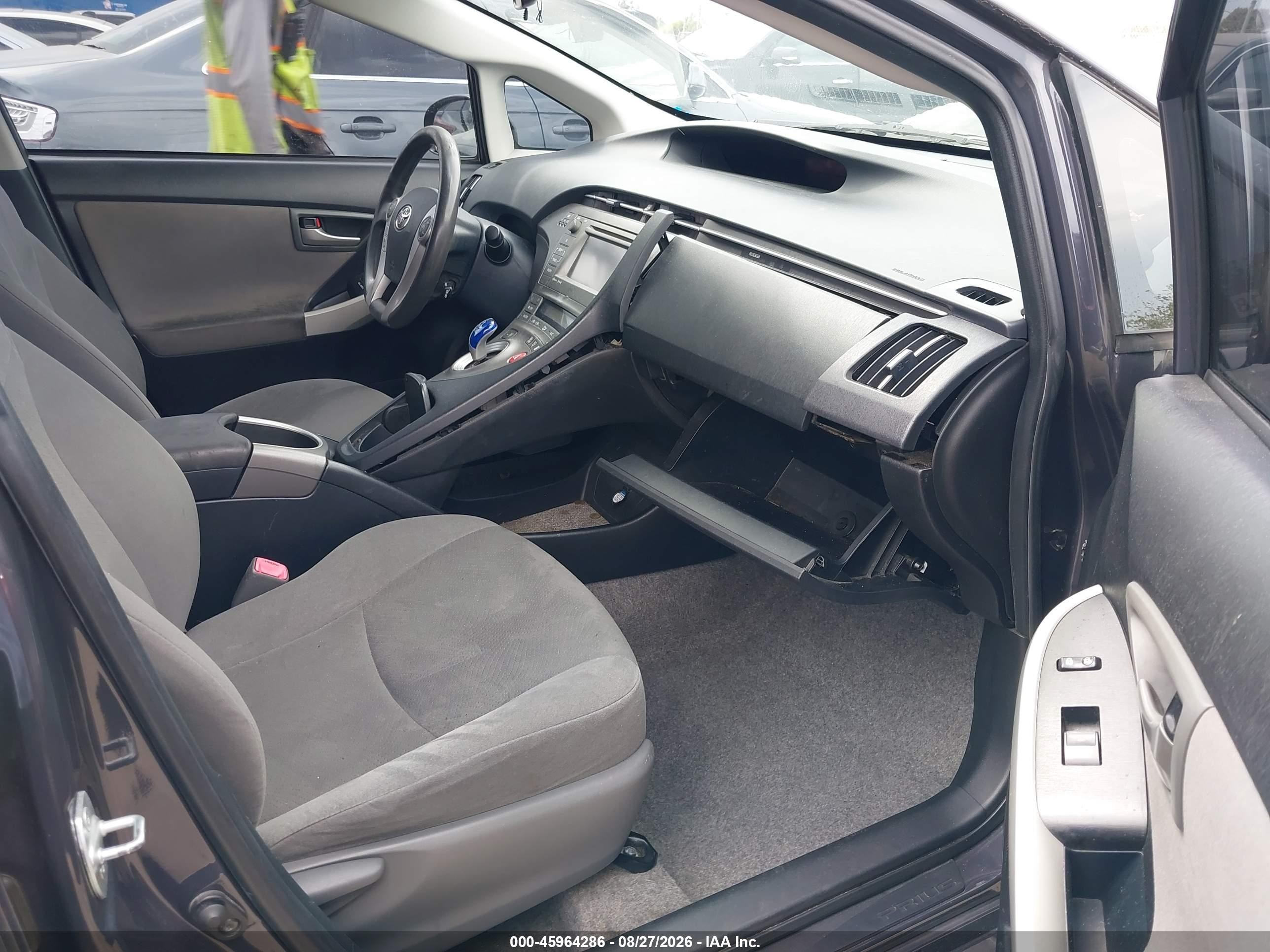 2012 Toyota Prius Three Gray vin: JTDKN3DU7C5492607