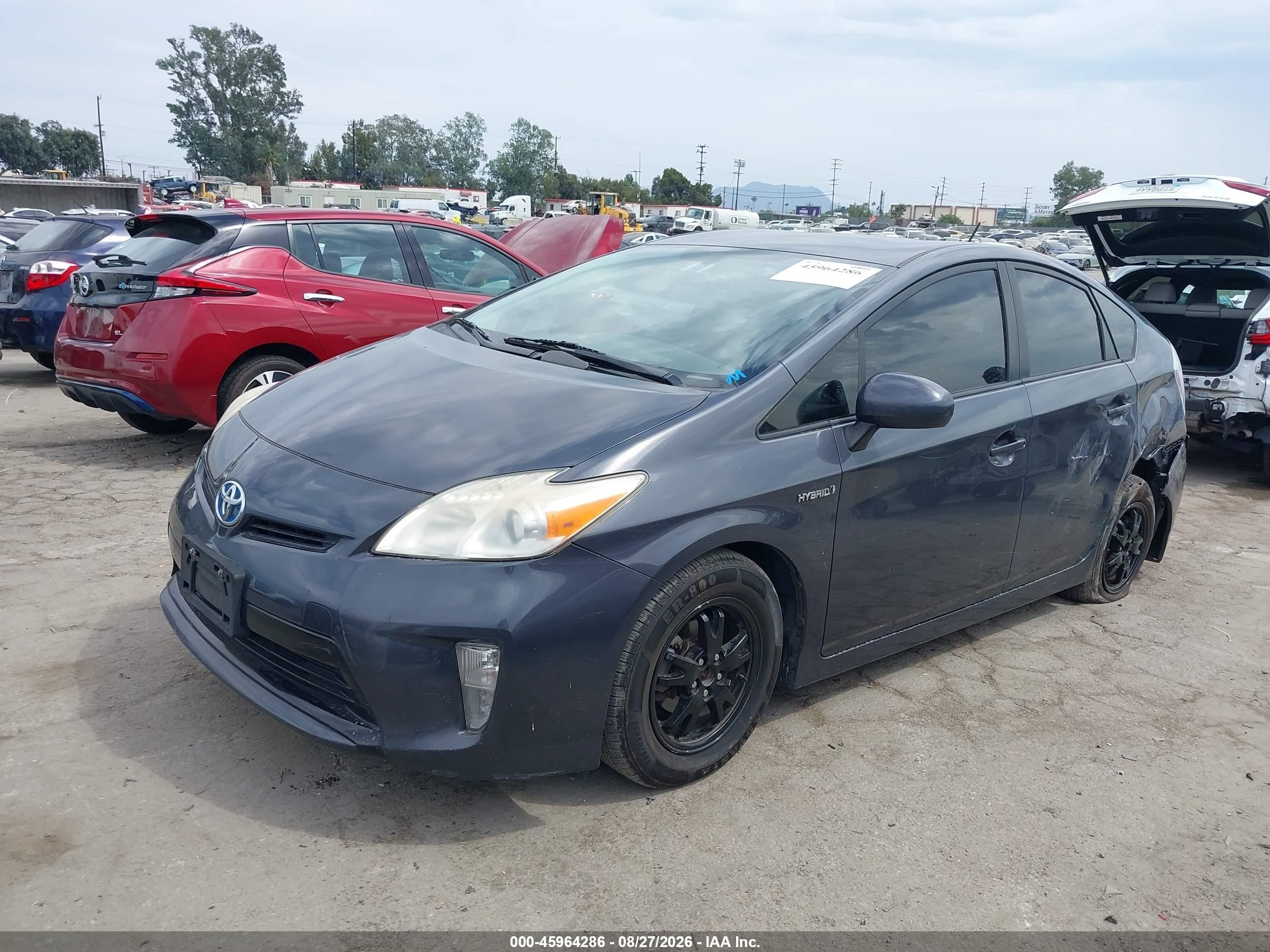 2012 Toyota Prius Three Gray vin: JTDKN3DU7C5492607