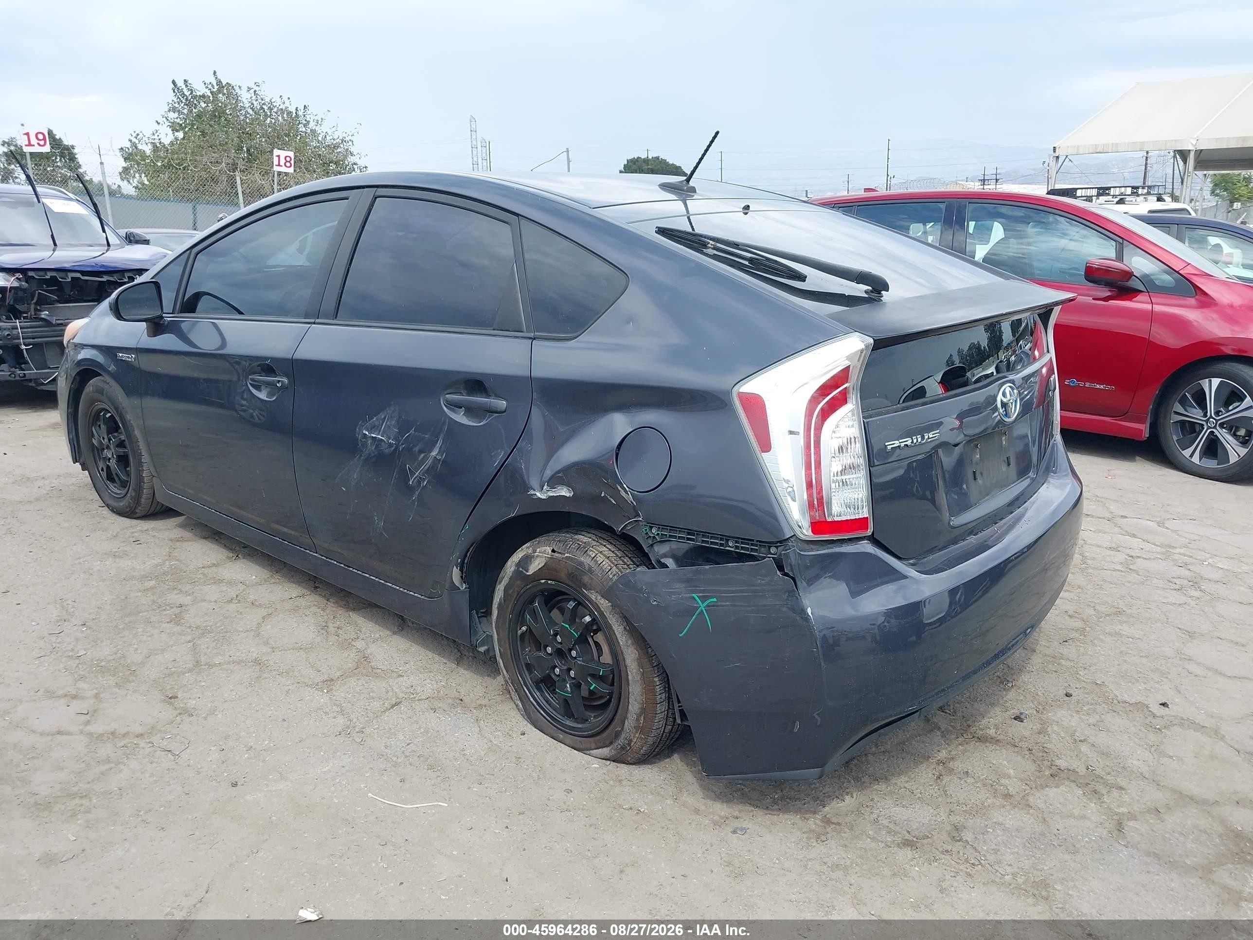 2012 Toyota Prius Three Gray vin: JTDKN3DU7C5492607