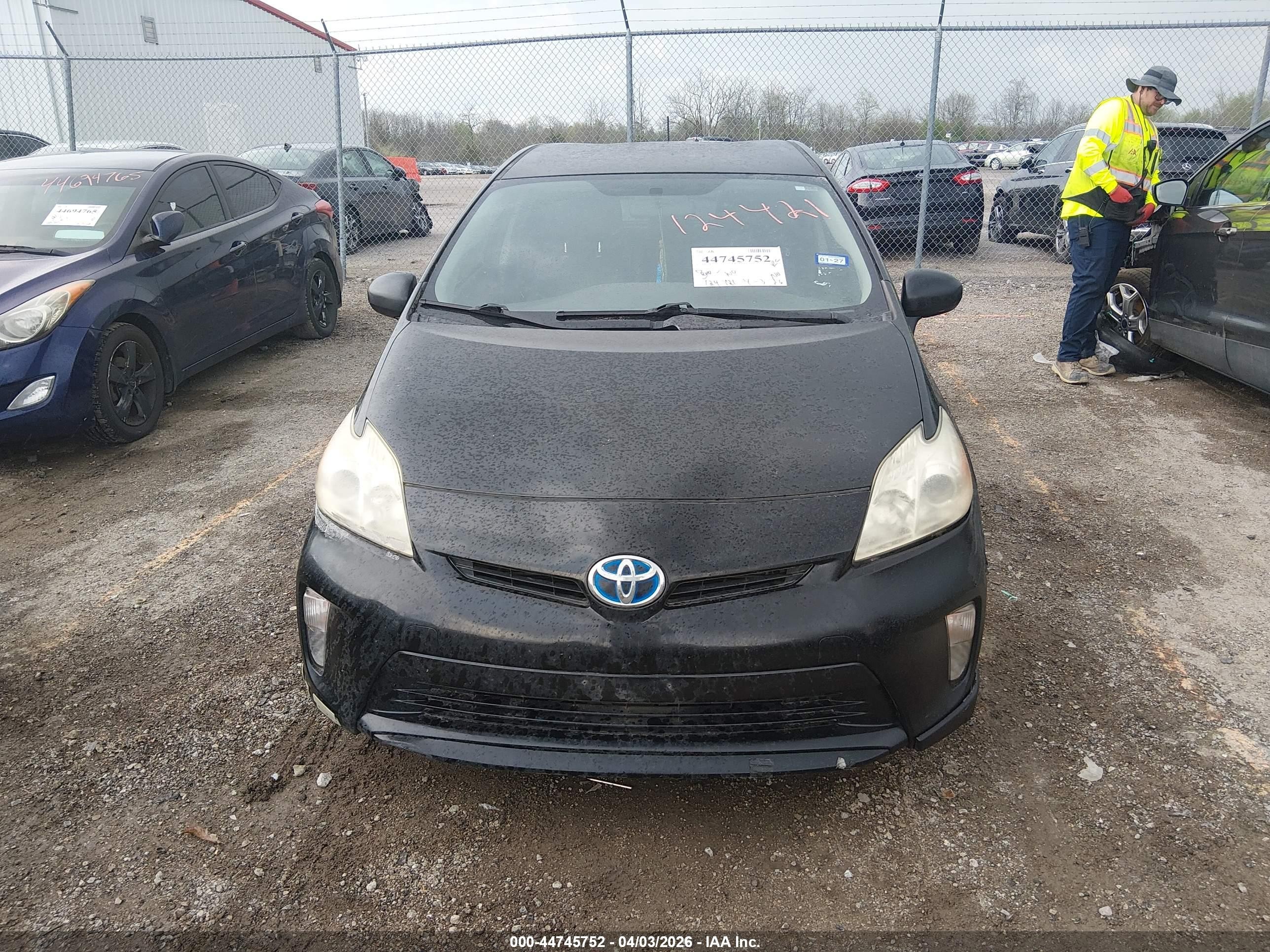 2012 Toyota Prius Two Черный vin: JTDKN3DU7C5521717