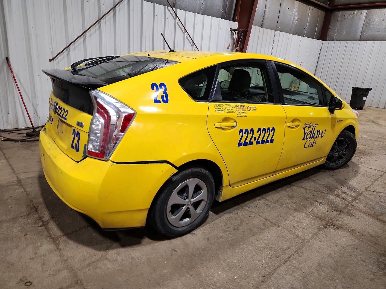 2012 Toyota Prius Two Yellow vin: JTDKN3DU7C5525427