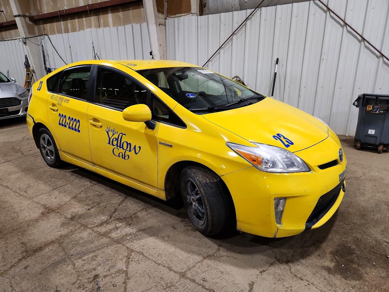 2012 Toyota Prius Two Yellow vin: JTDKN3DU7C5525427