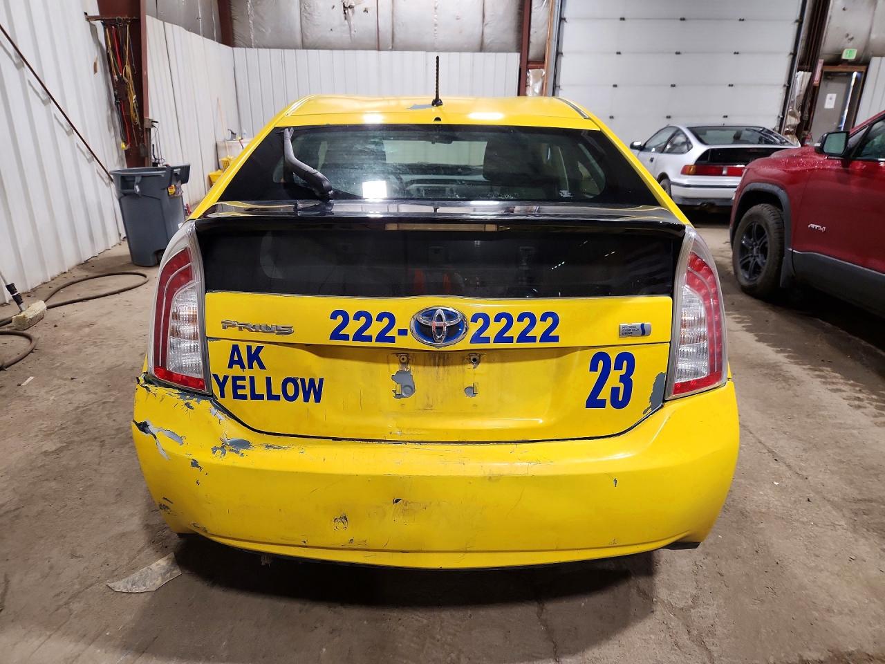 2012 Toyota Prius Two Yellow vin: JTDKN3DU7C5525427