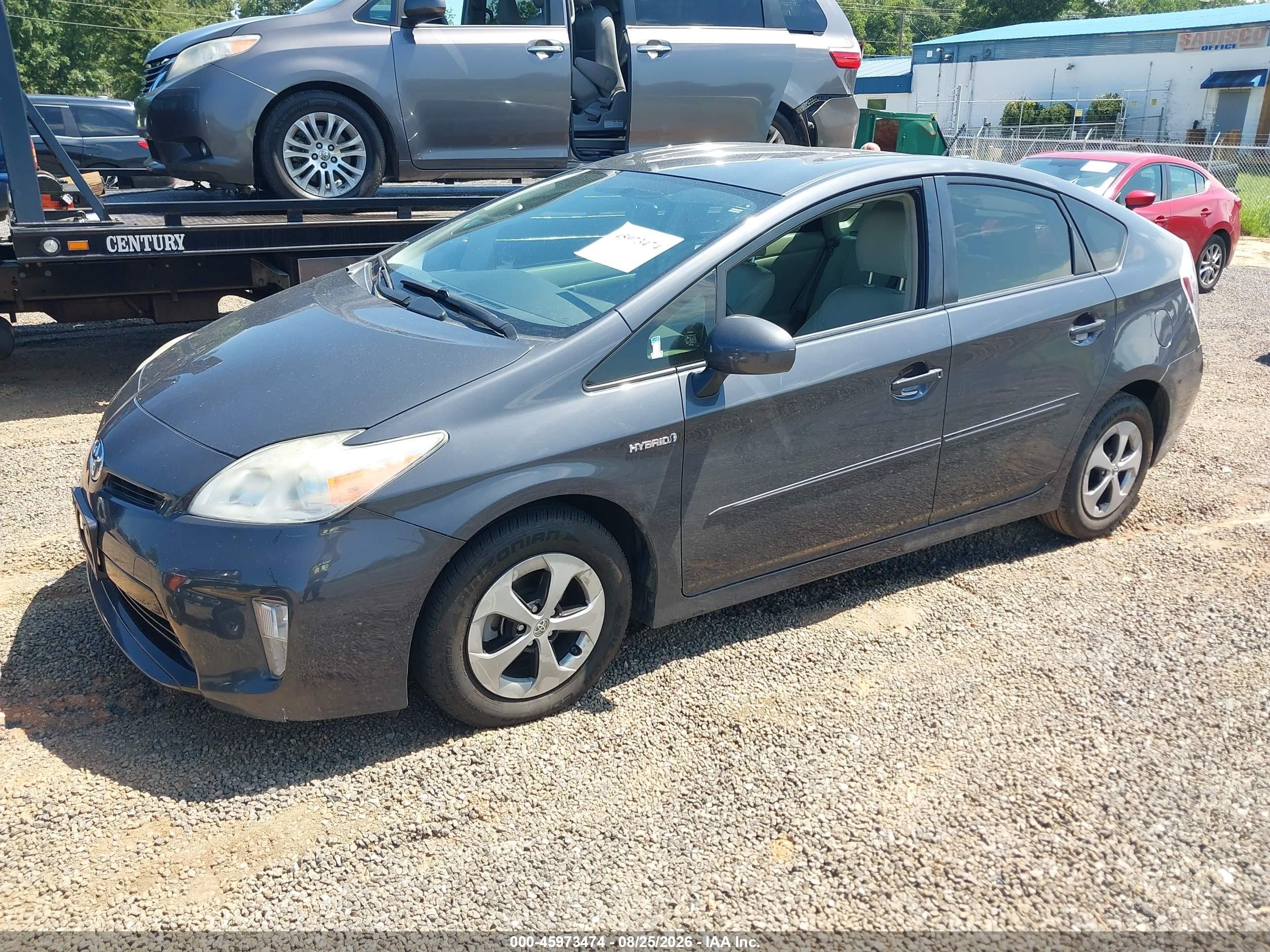 2012 Toyota Prius Three Серый vin: JTDKN3DU7C5536041
