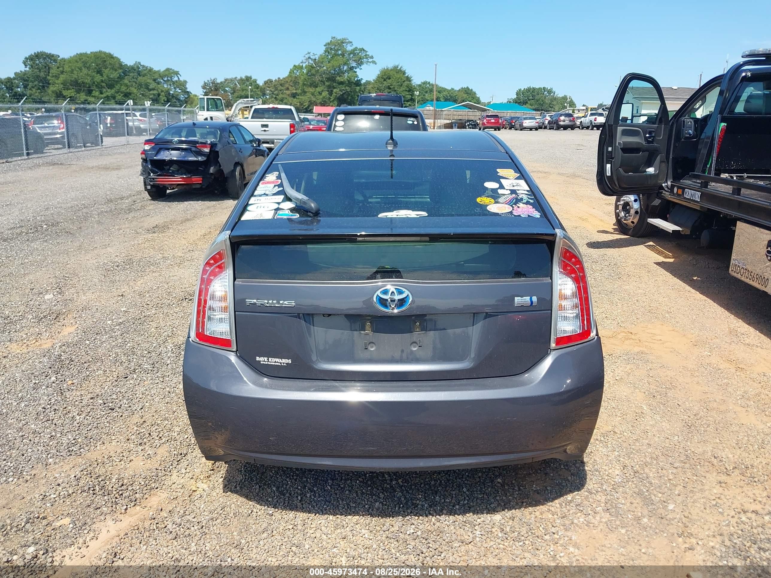 2012 Toyota Prius Three Серый vin: JTDKN3DU7C5536041