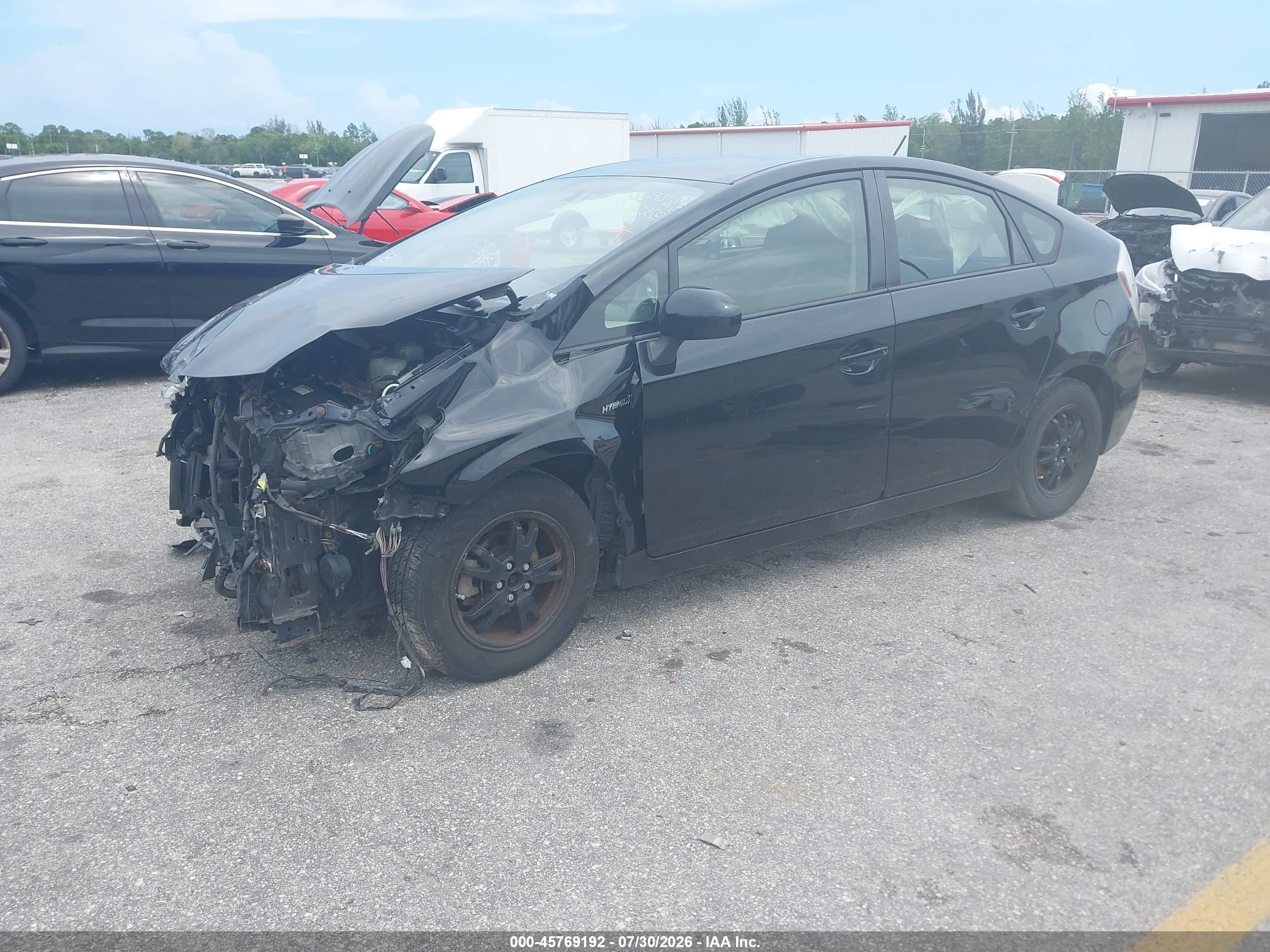 2013 Toyota Prius Two Черный vin: JTDKN3DU7D0346366