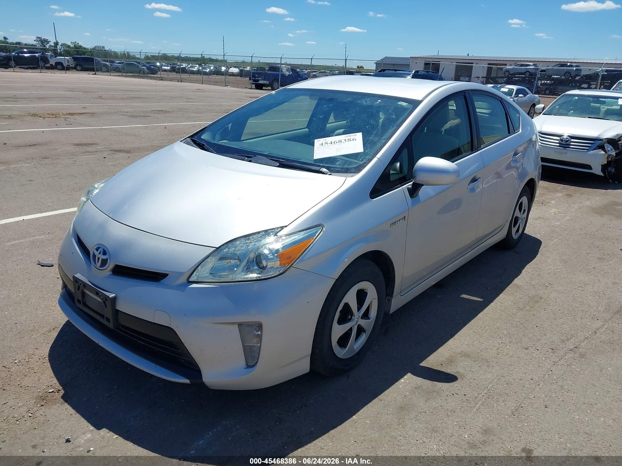 2013 Toyota Prius Two Silver vin: JTDKN3DU7D0349428