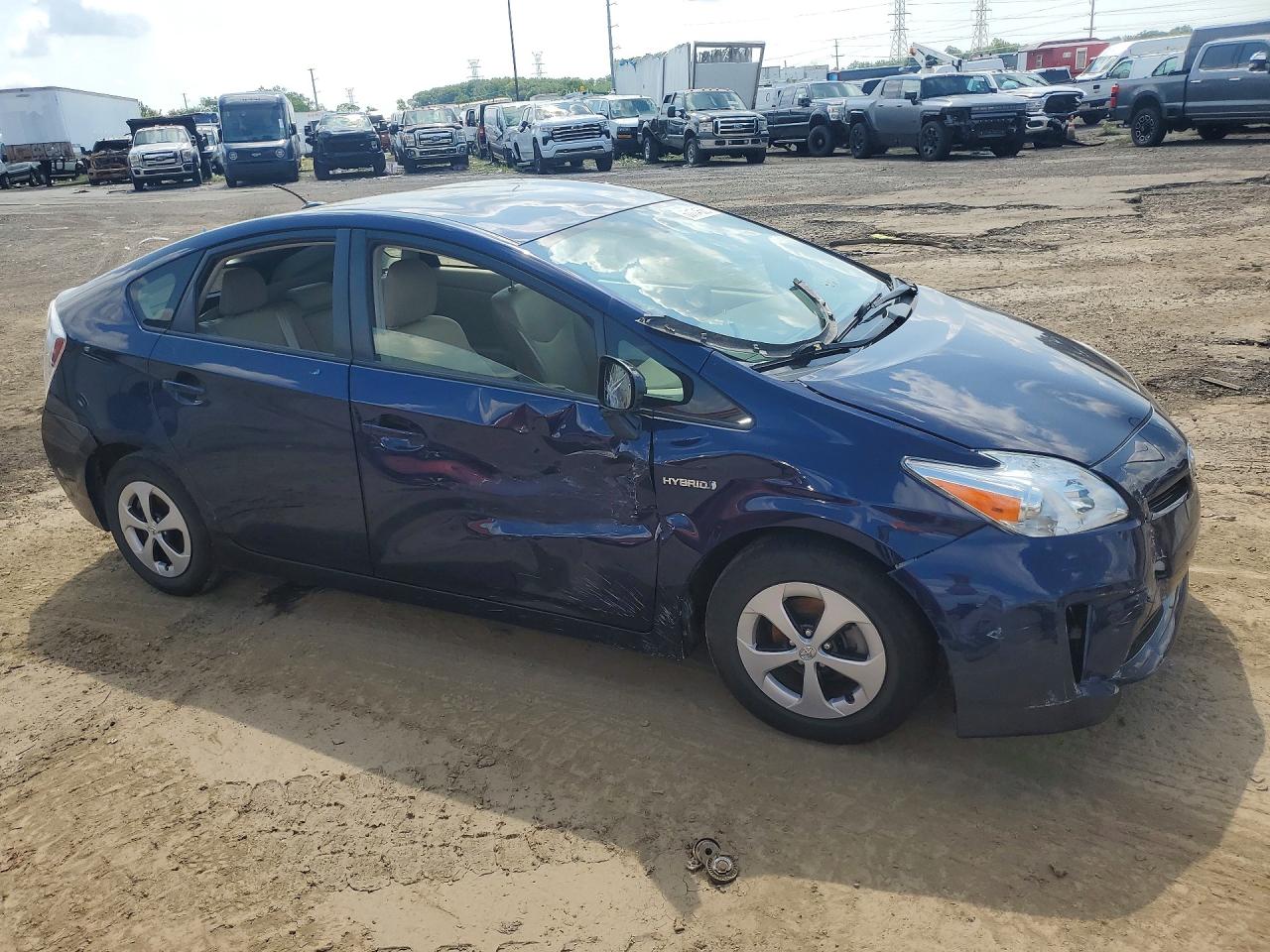 2013 Toyota Prius Four Blue vin: JTDKN3DU7D1700638