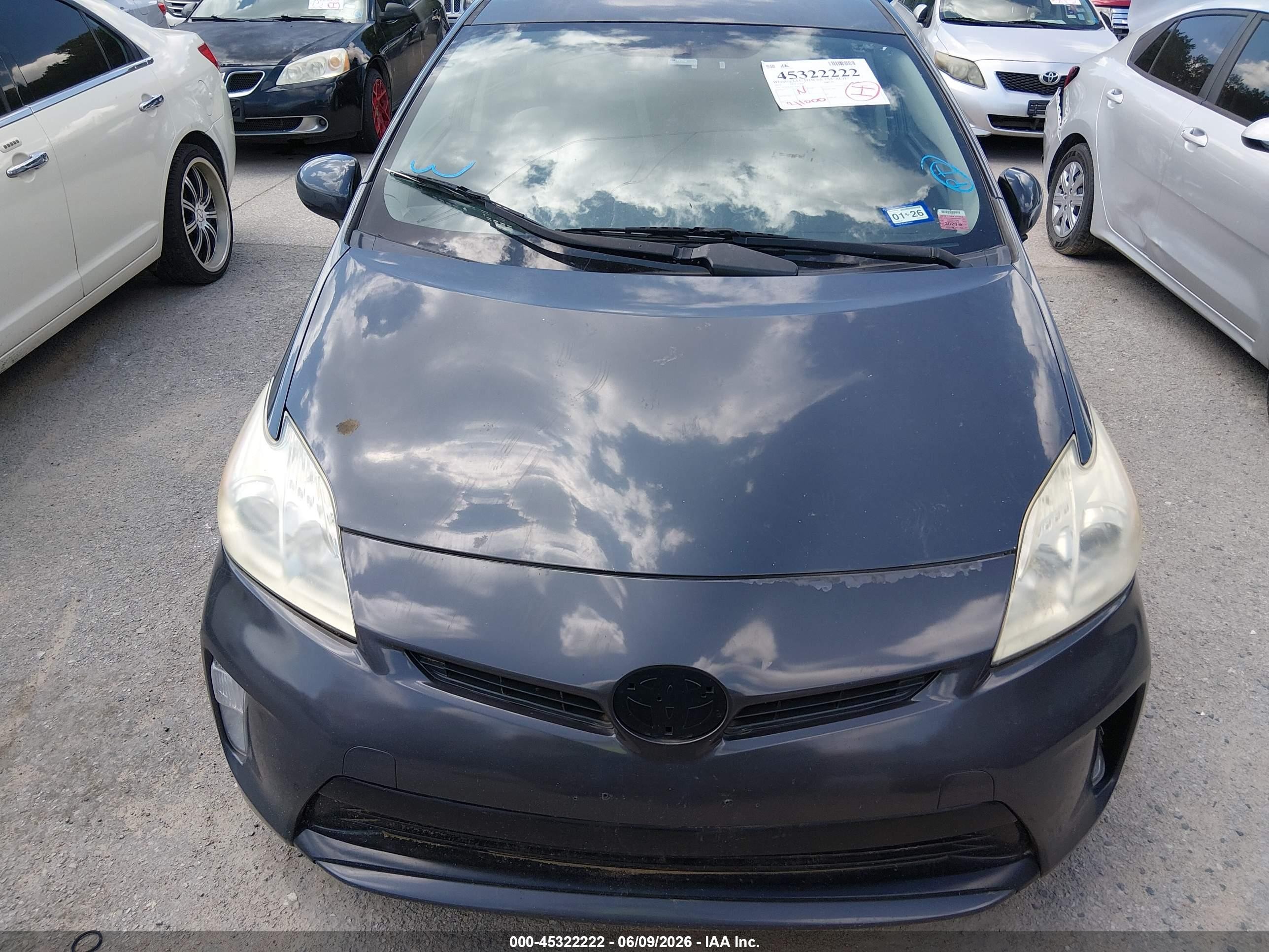 2013 Toyota Prius Three Gray vin: JTDKN3DU7D5553133