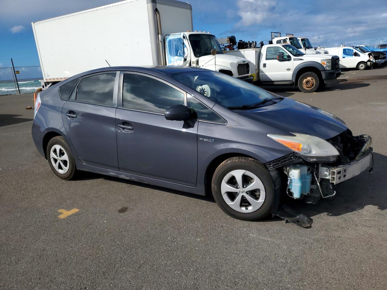 2013 Toyota Prius Gray vin: JTDKN3DU7D5564696