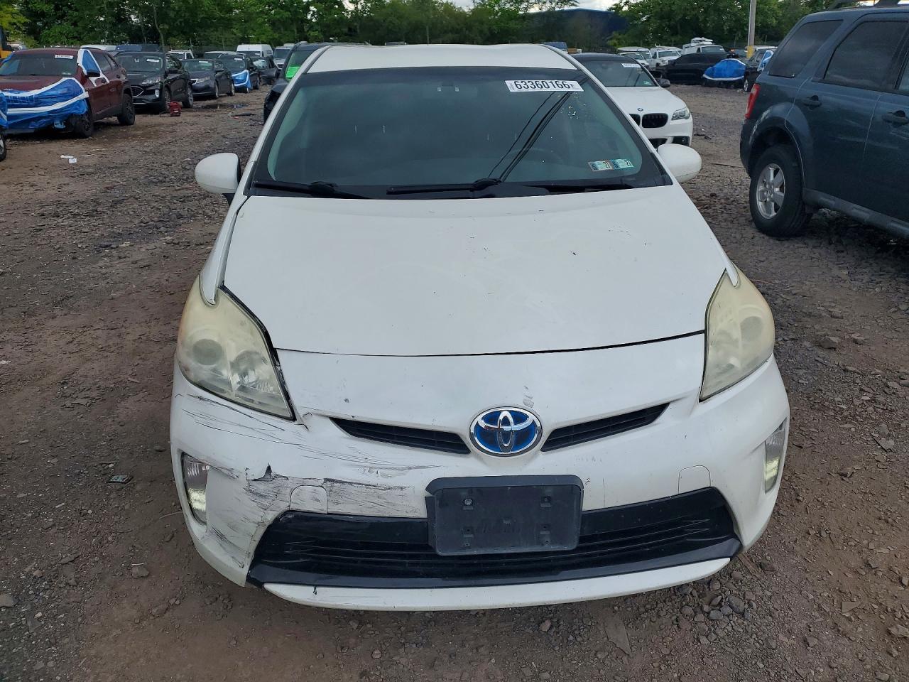 2013 Toyota Prius Persona Series Se White vin: JTDKN3DU7D5587914
