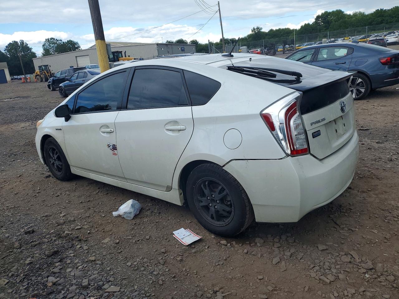 2013 Toyota Prius Persona Series Se White vin: JTDKN3DU7D5587914