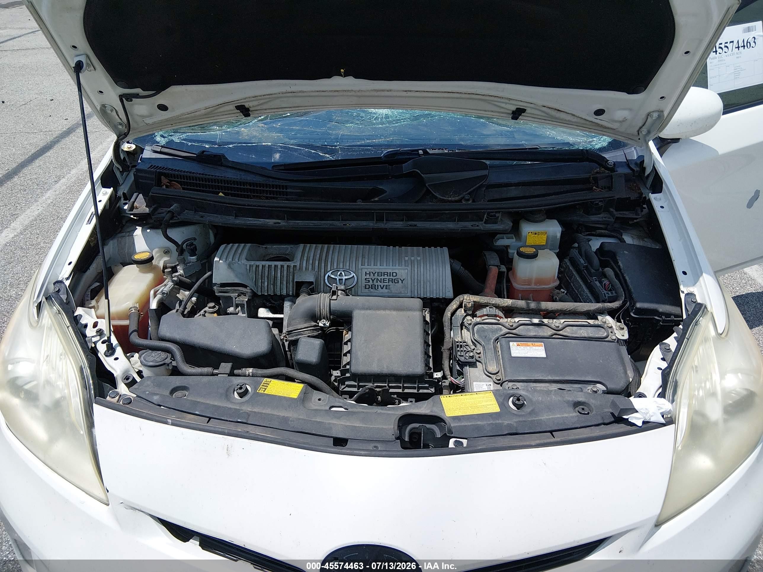 2013 Toyota Prius Three Se White vin: JTDKN3DU7D5591140